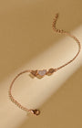 Rouge Heart Rose Gold Bracelet
