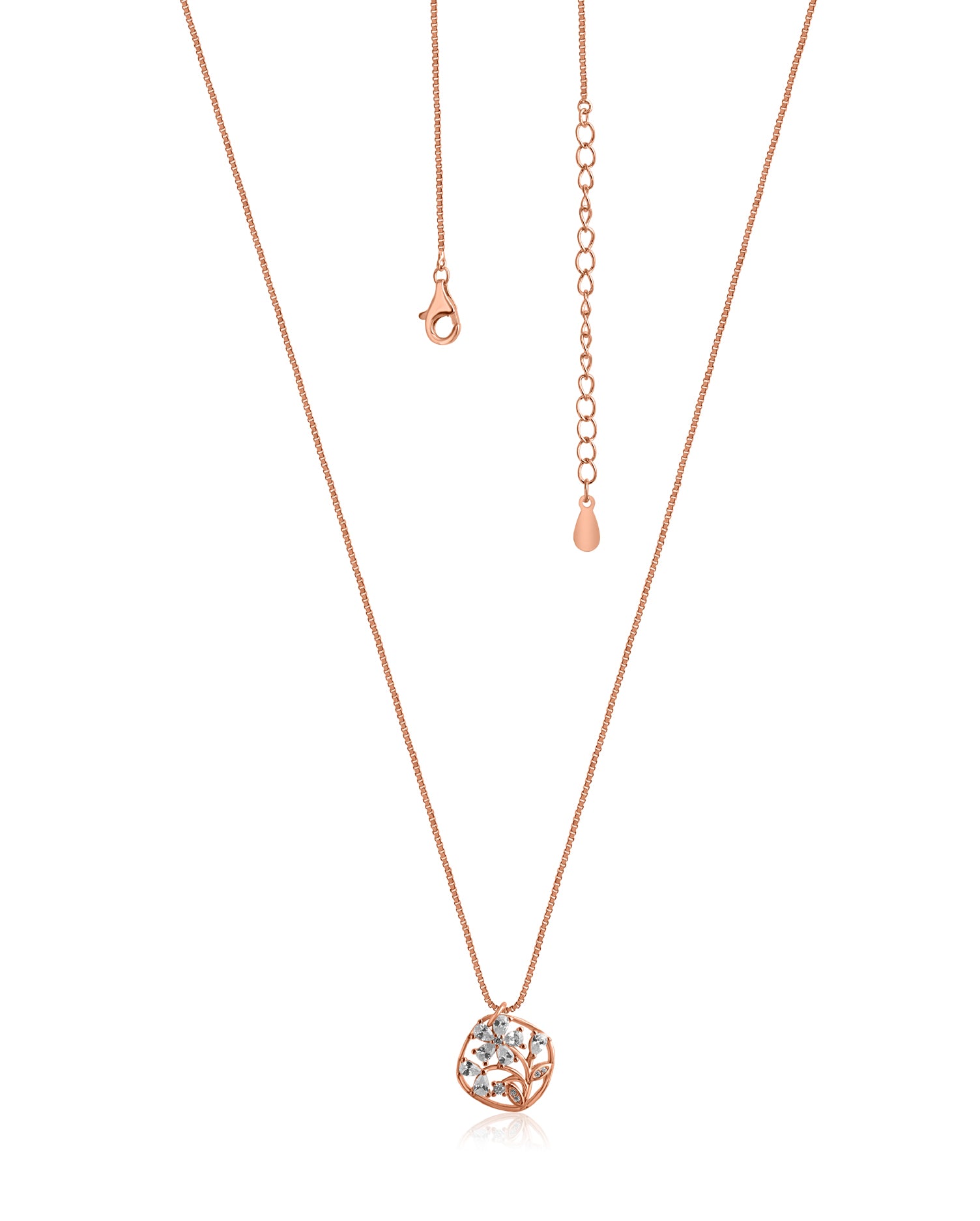 Elara Rose Gold Chain Pendant