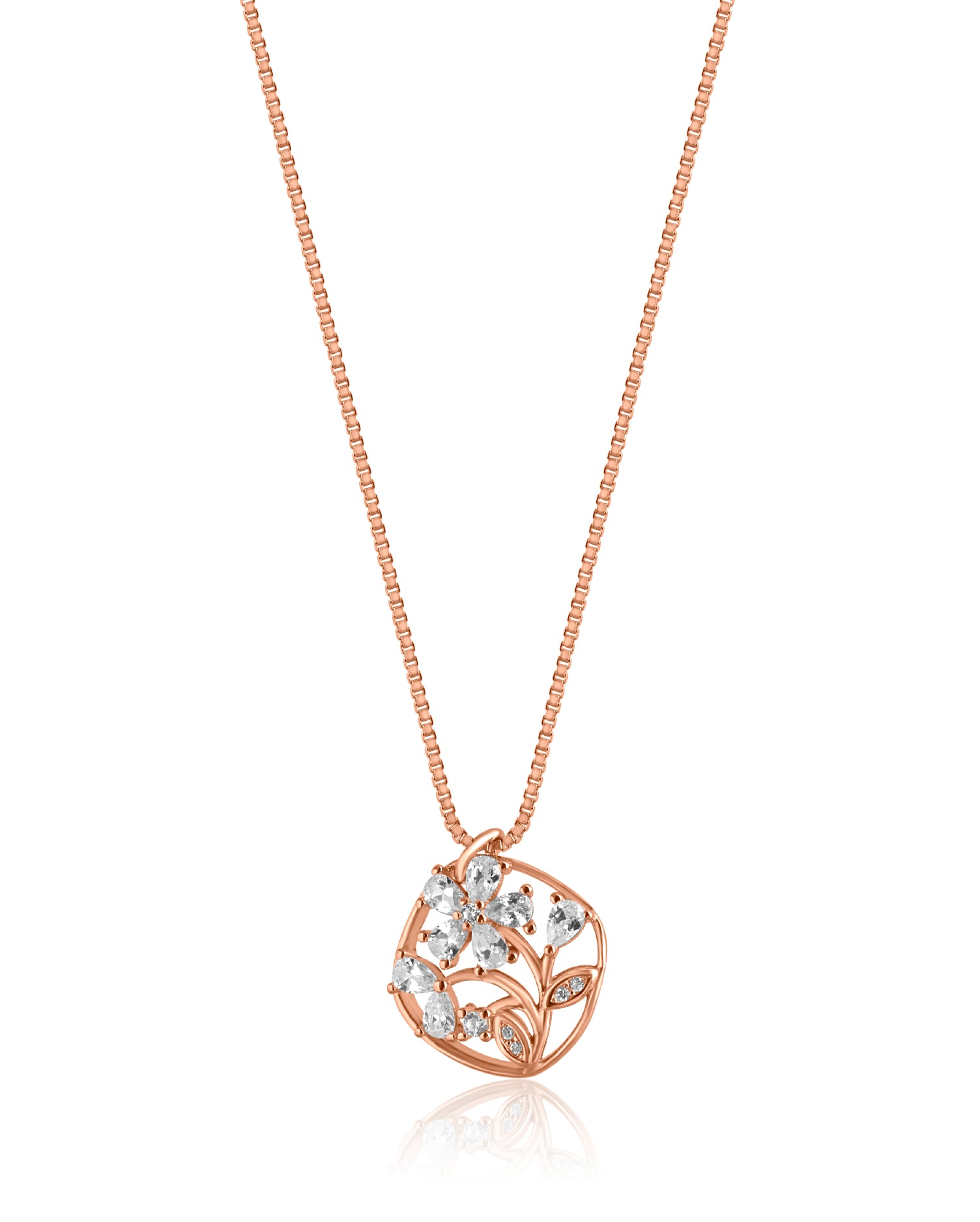 Elara Rose Gold Chain Pendant