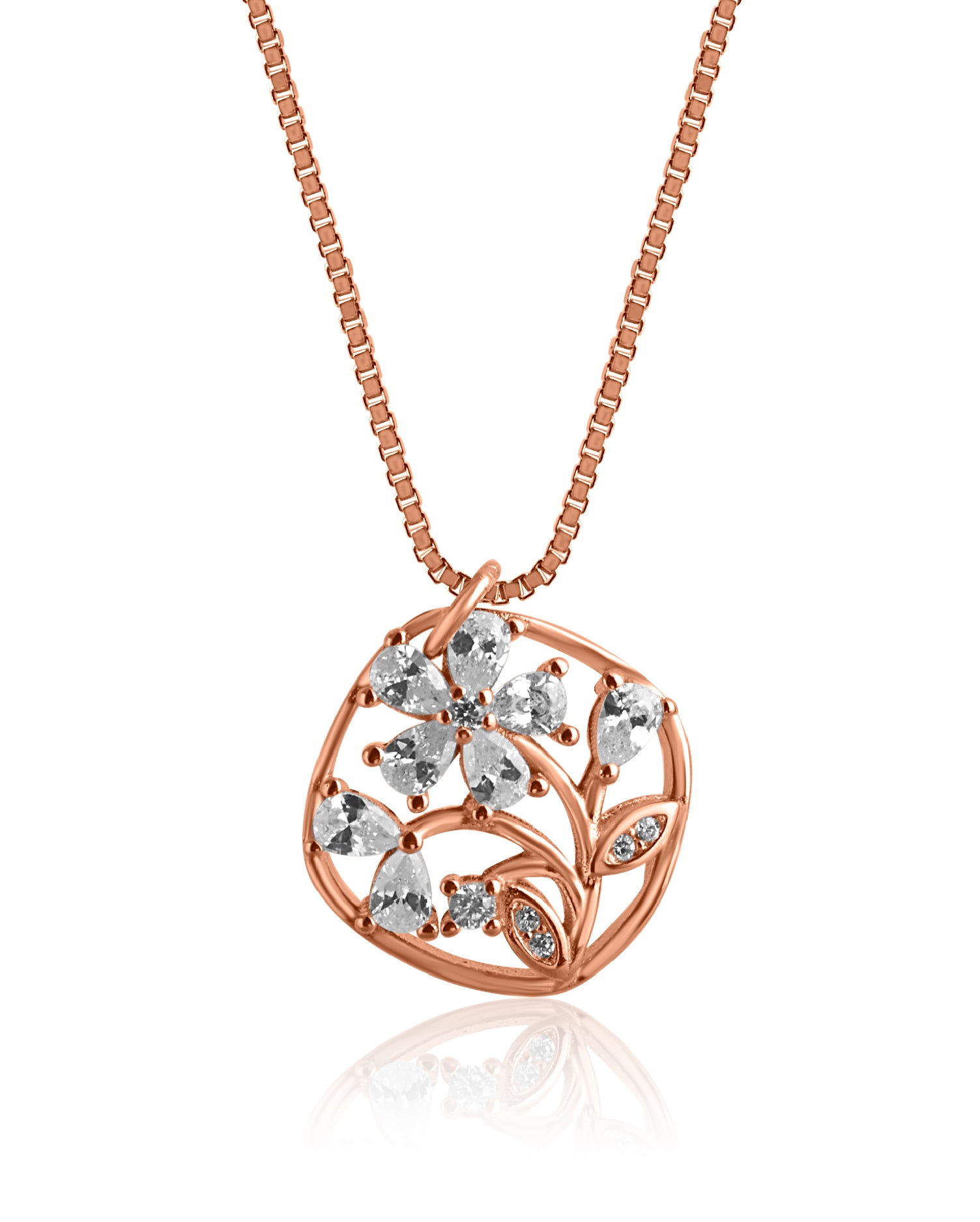 Elara Rose Gold Chain Pendant