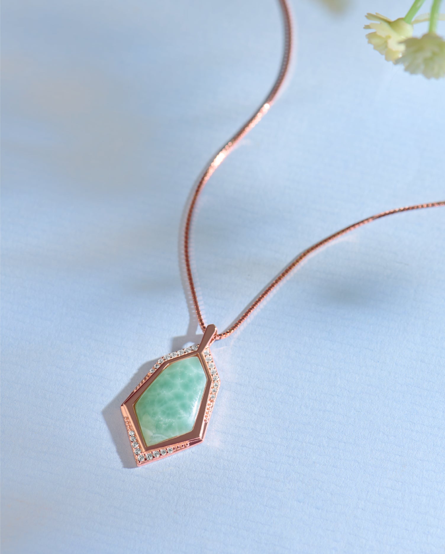 Lira Rose Gold Chain Pendant