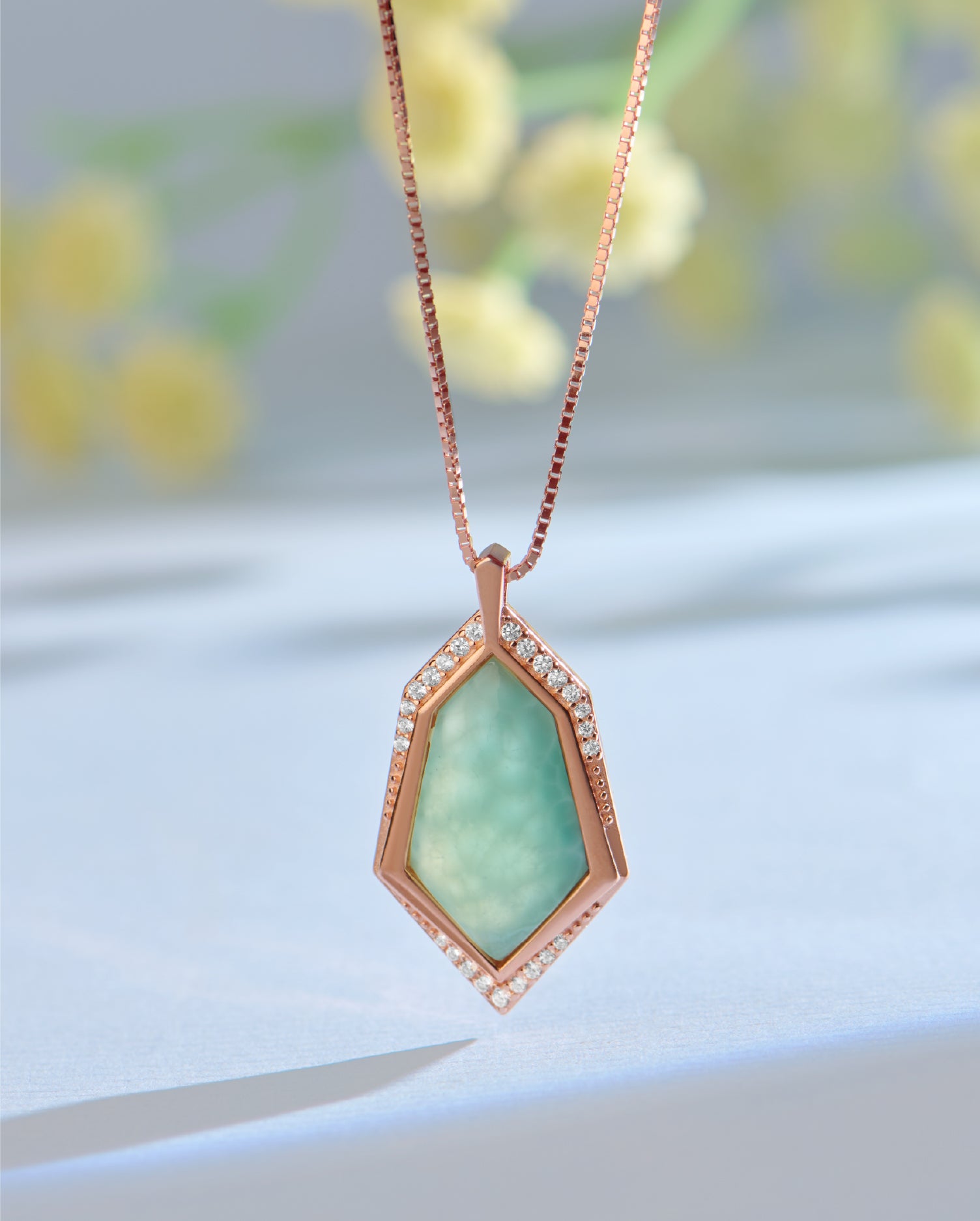 Lira Rose Gold Chain Pendant