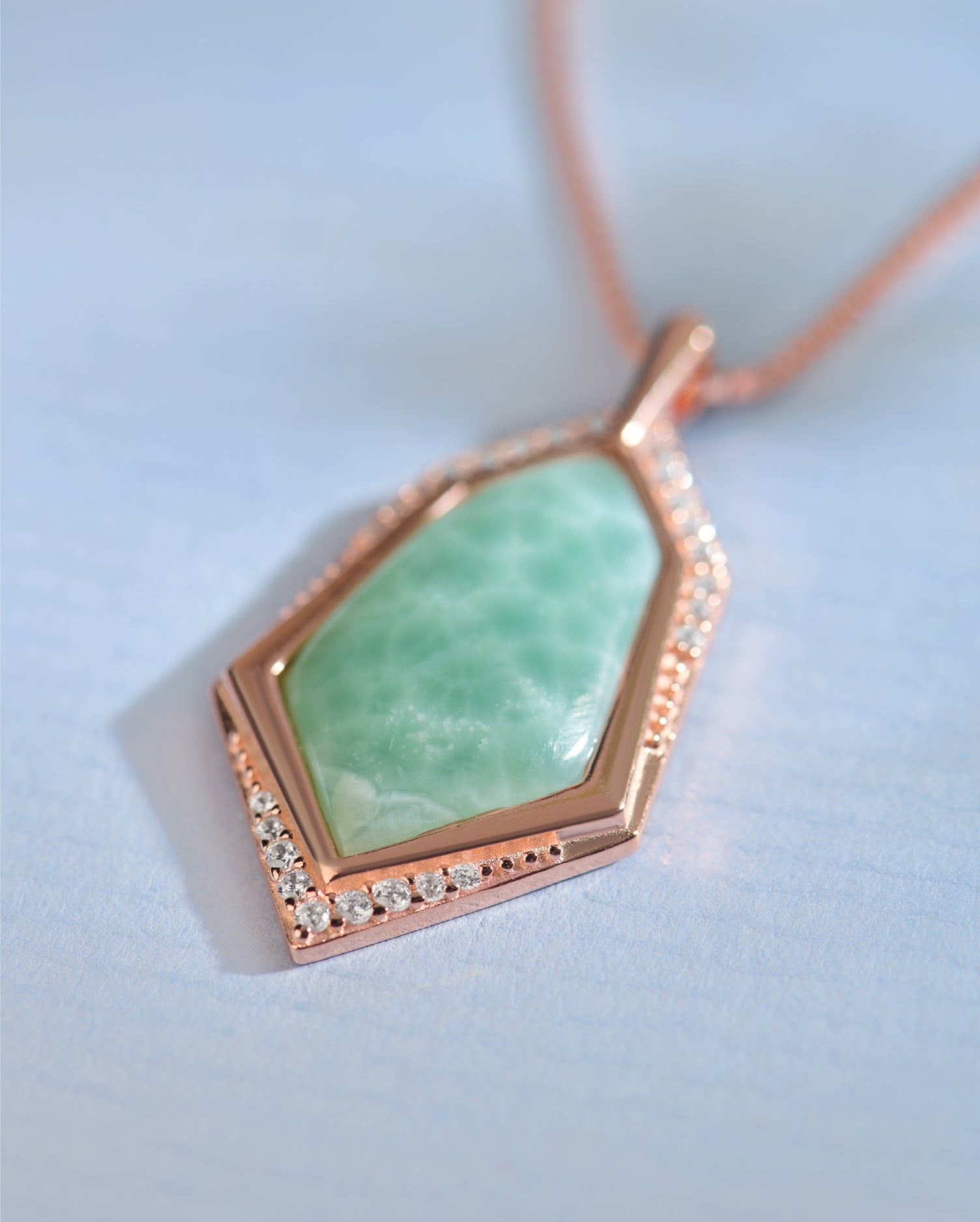 Lira Rose Gold Chain Pendant