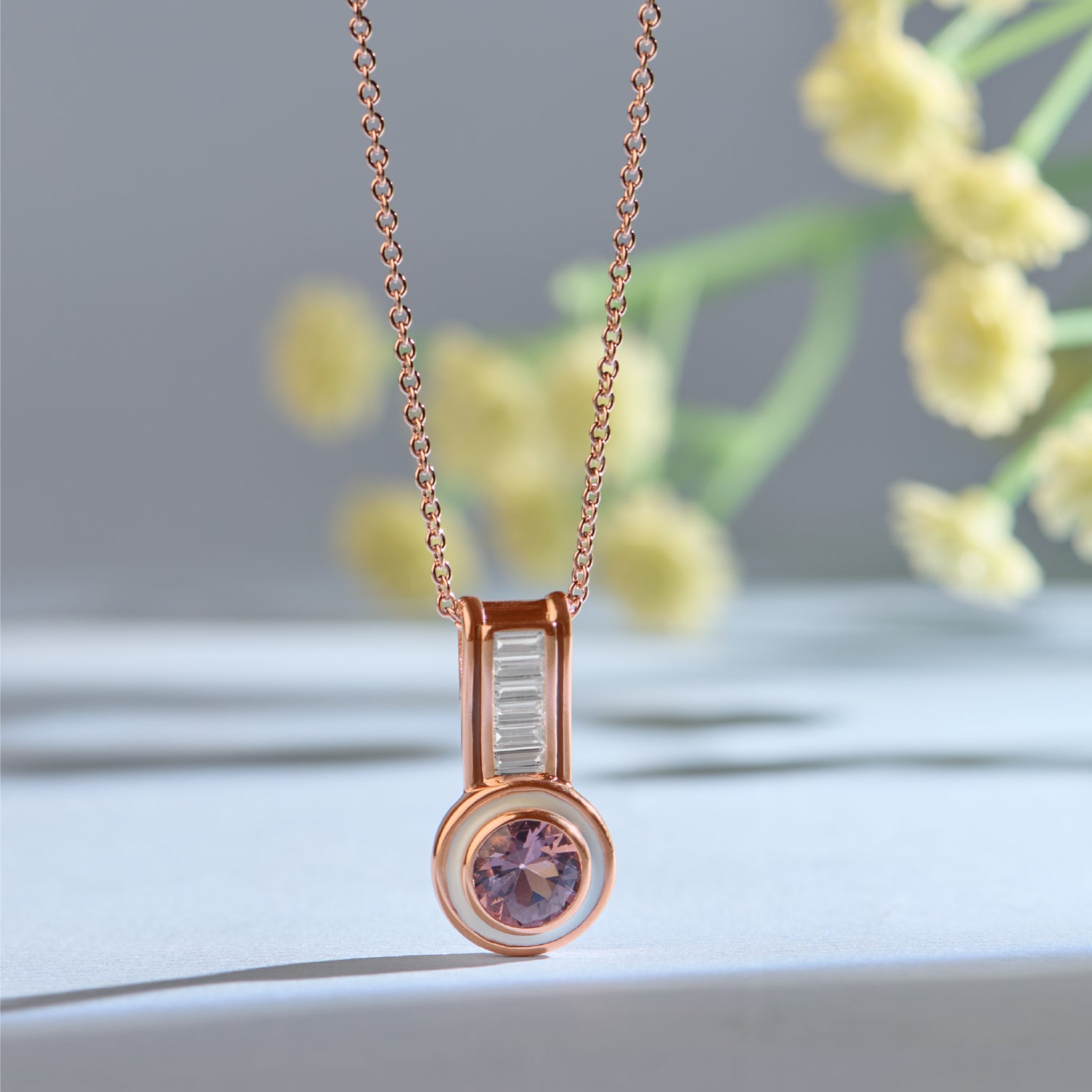 Risa Rose Gold Chain Pendant