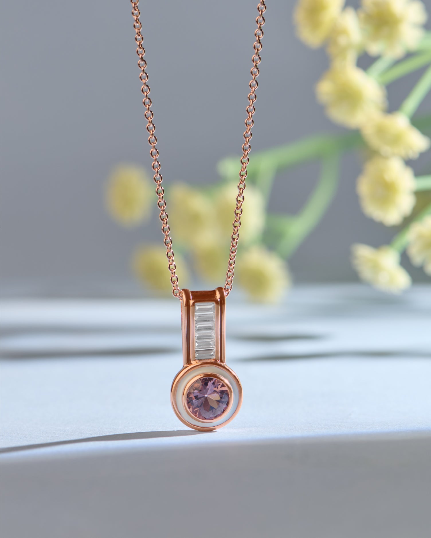 Risa Rose Gold Chain Pendant