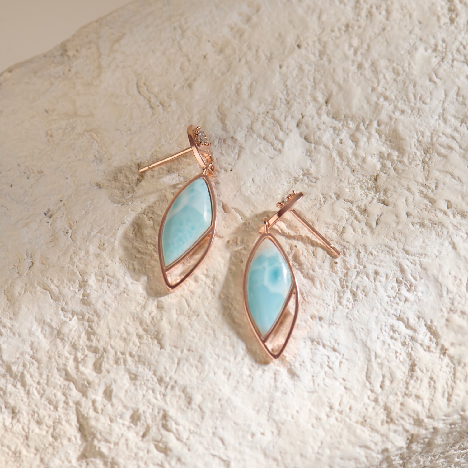 Celeste Rose Gold Earrings