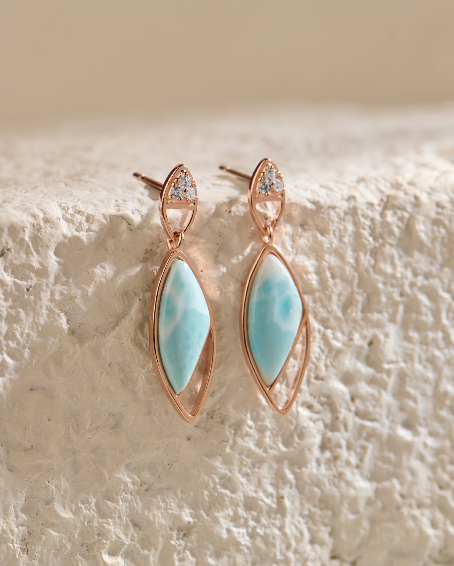 Celeste Rose Gold Earrings