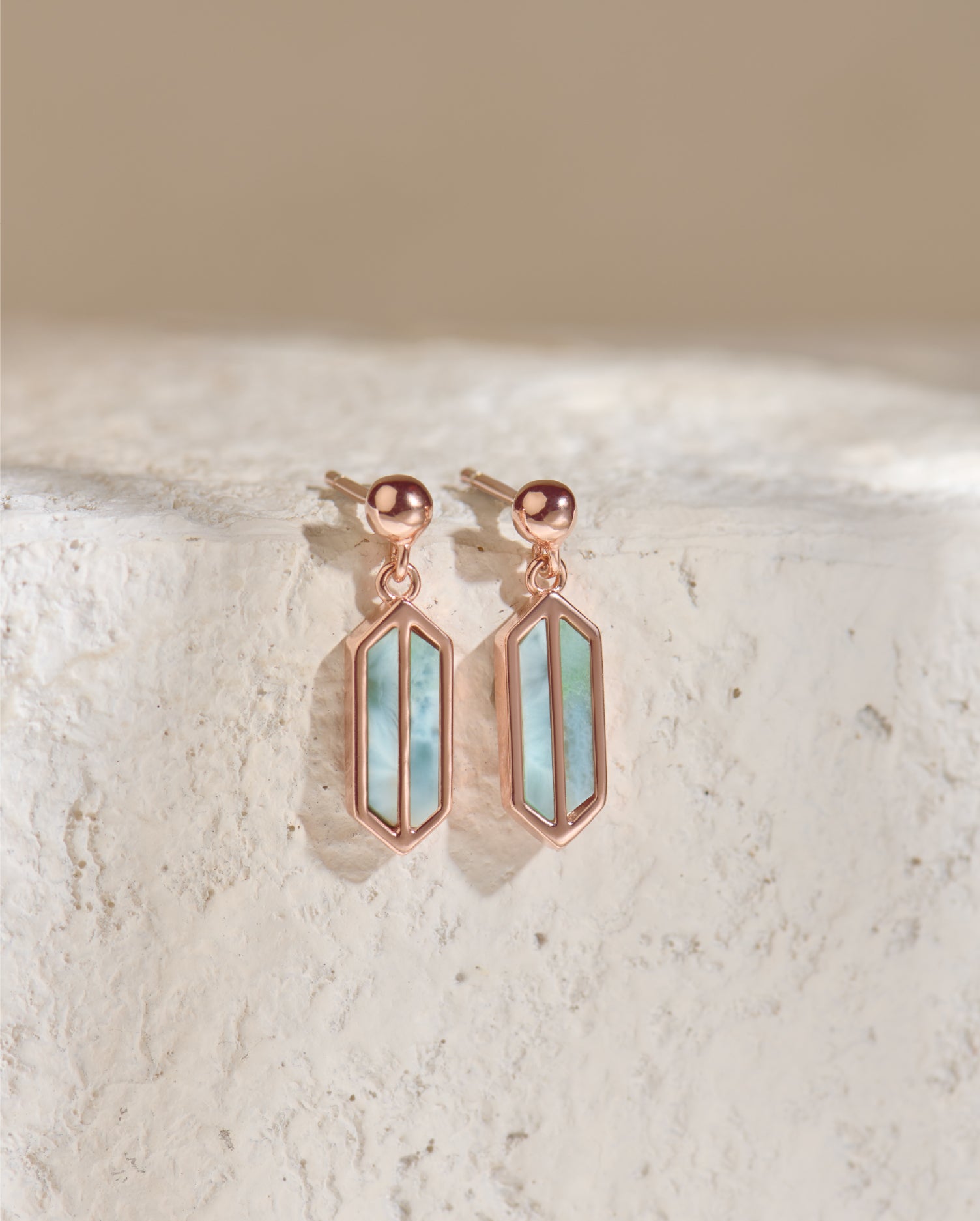 Luna Rose Gold Earrings