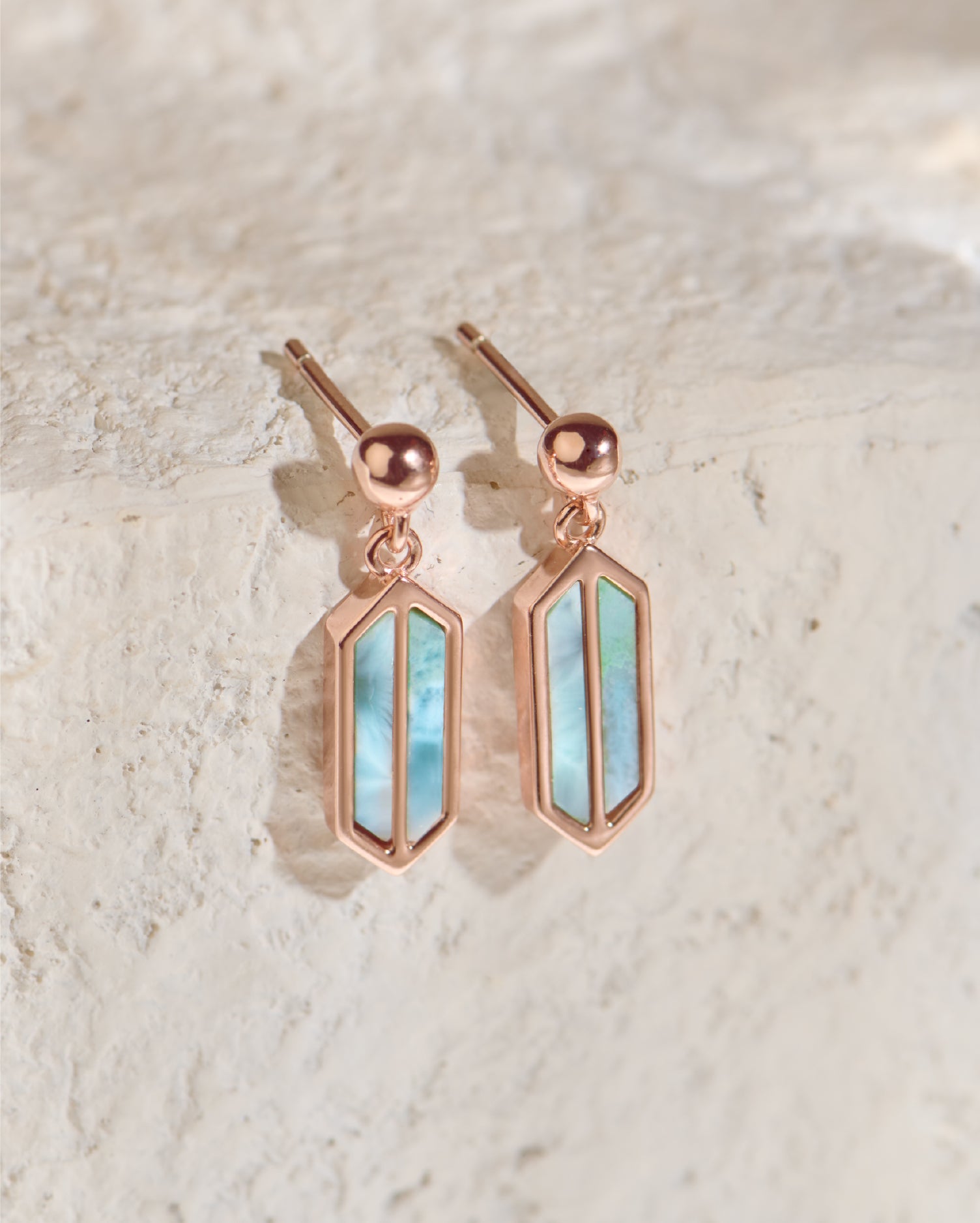 Luna Rose Gold Earrings