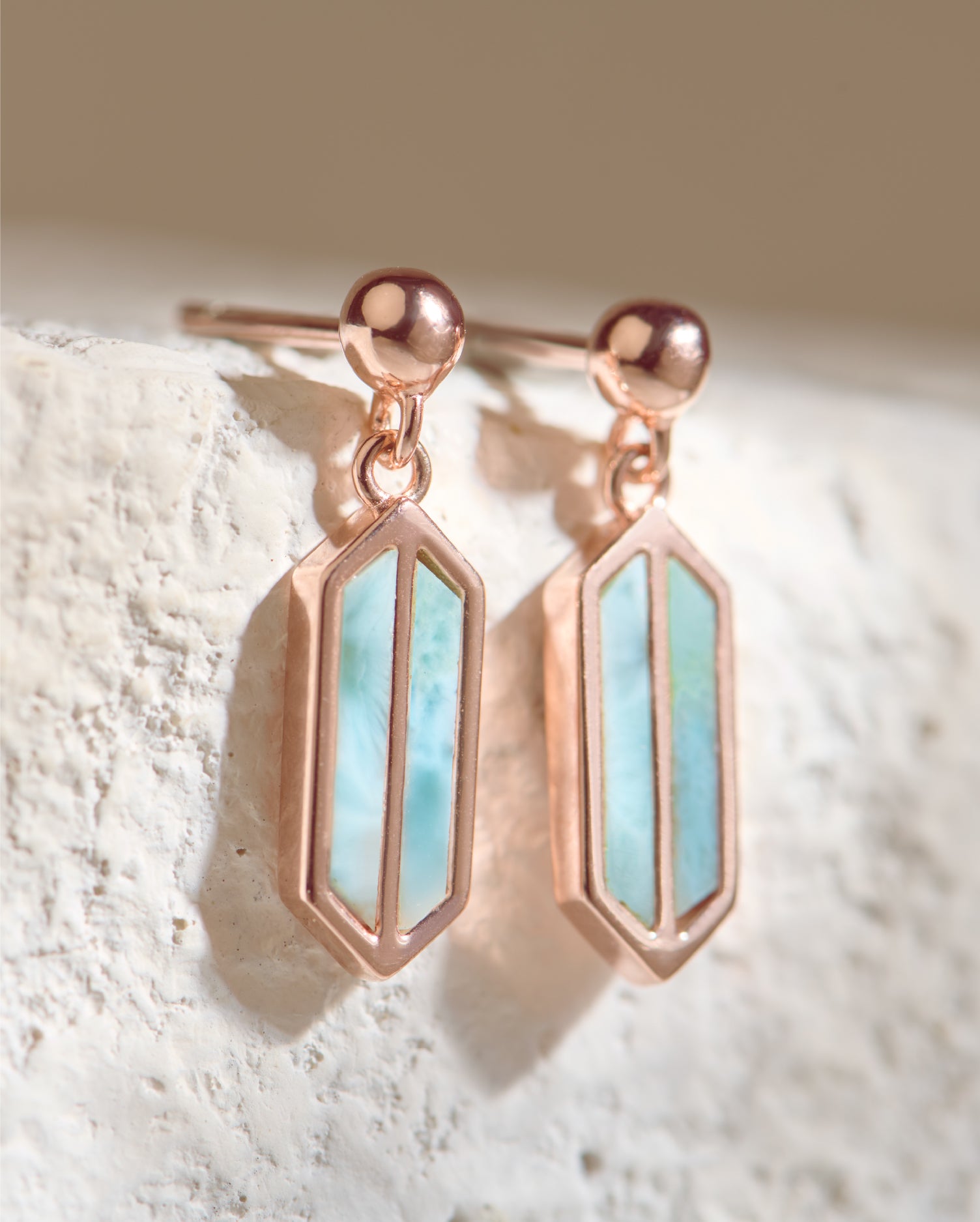 Luna Rose Gold Earrings