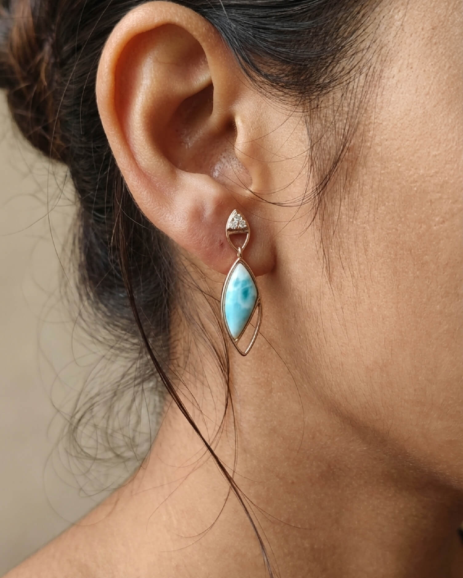 Celeste Rose Gold Earrings