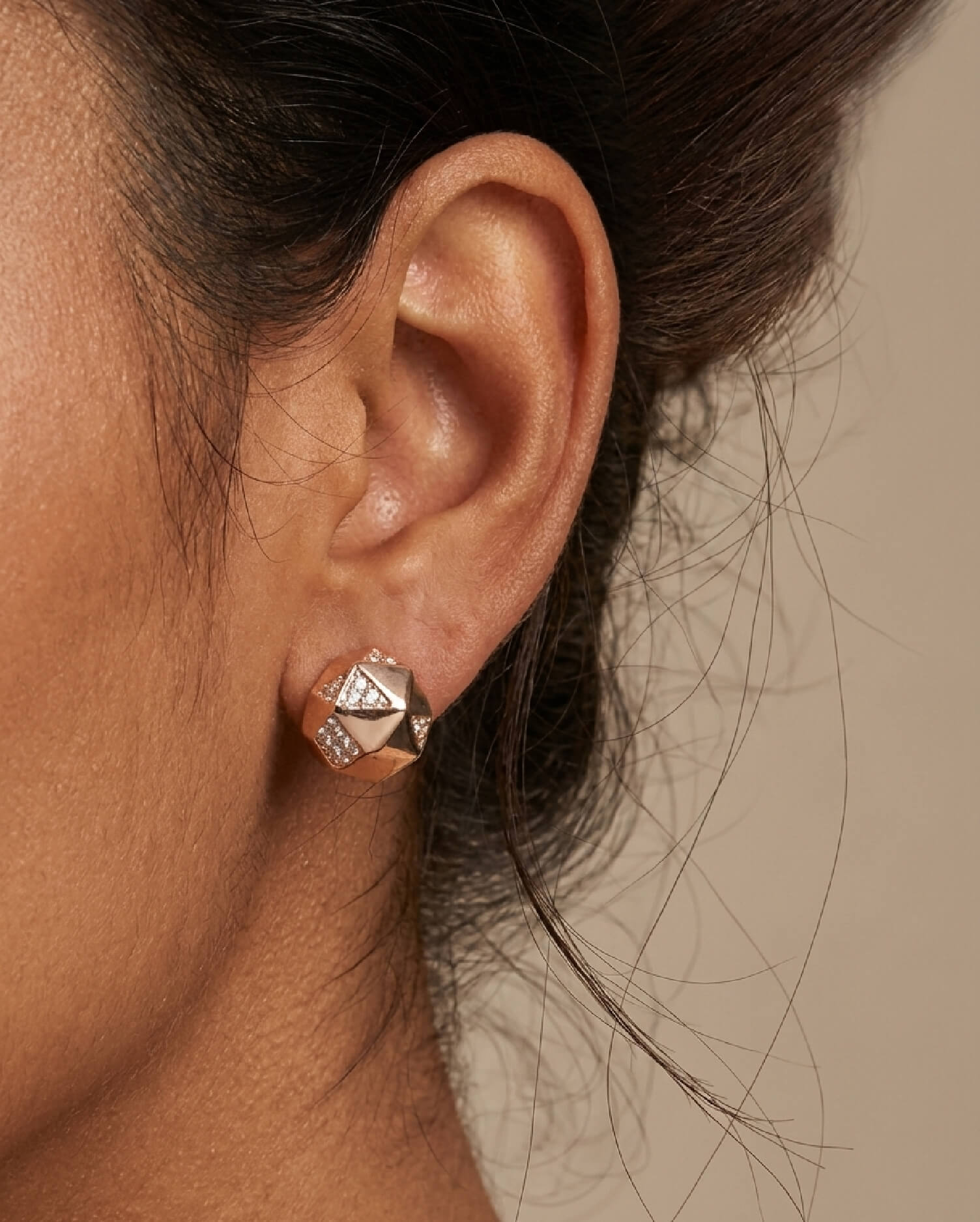 Amore Rose Gold Earrings