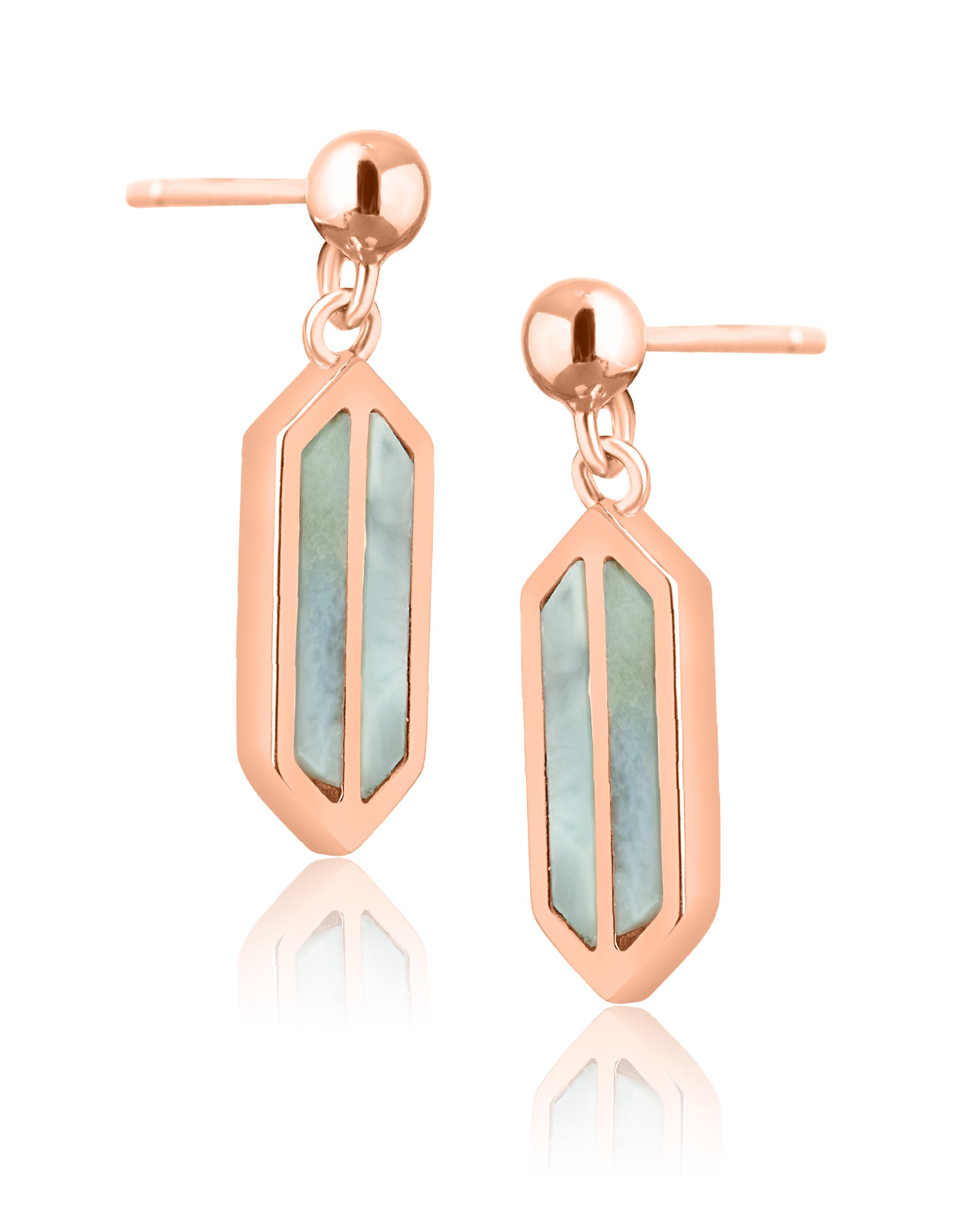 Luna Rose Gold Earrings