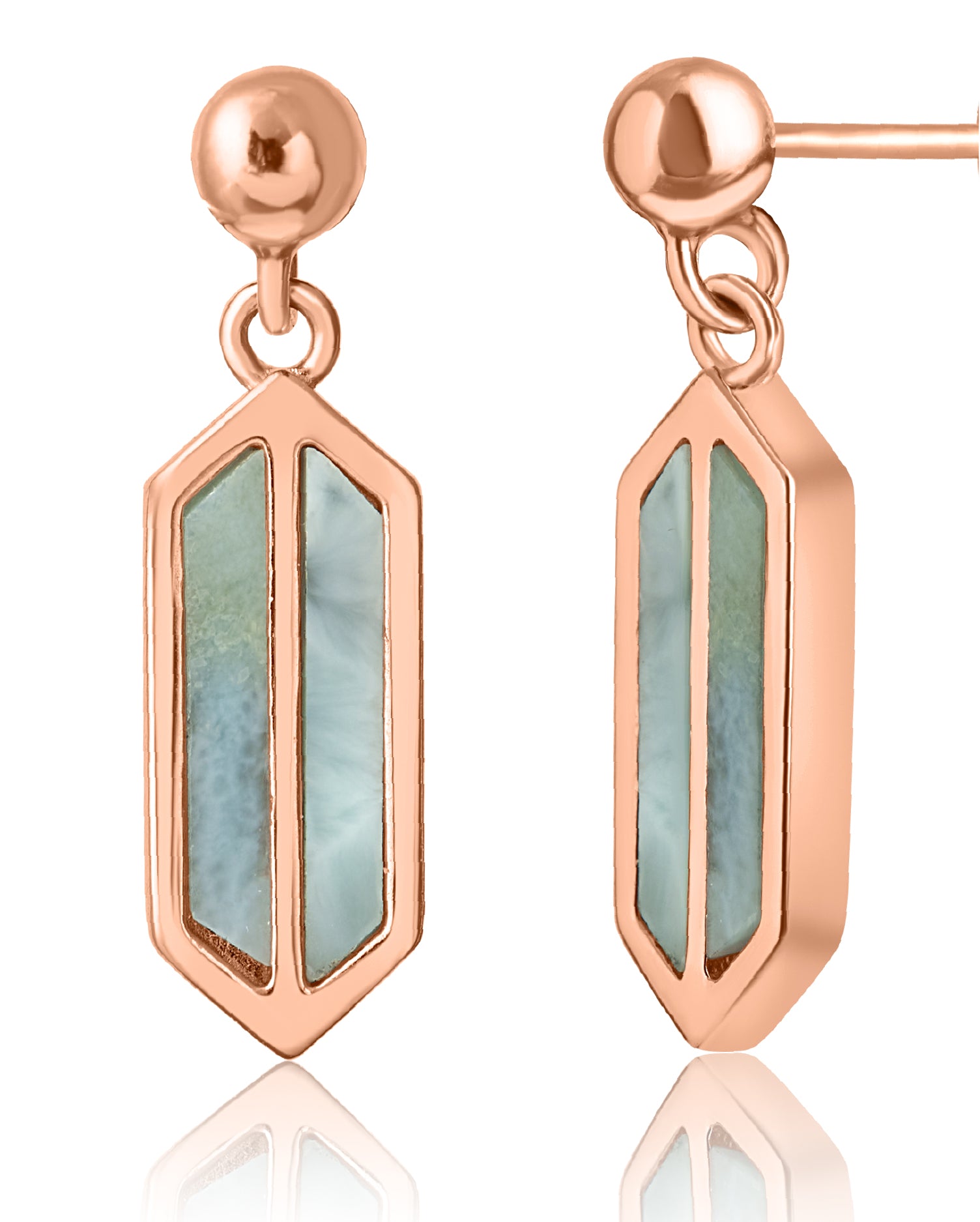 Luna Rose Gold Earrings