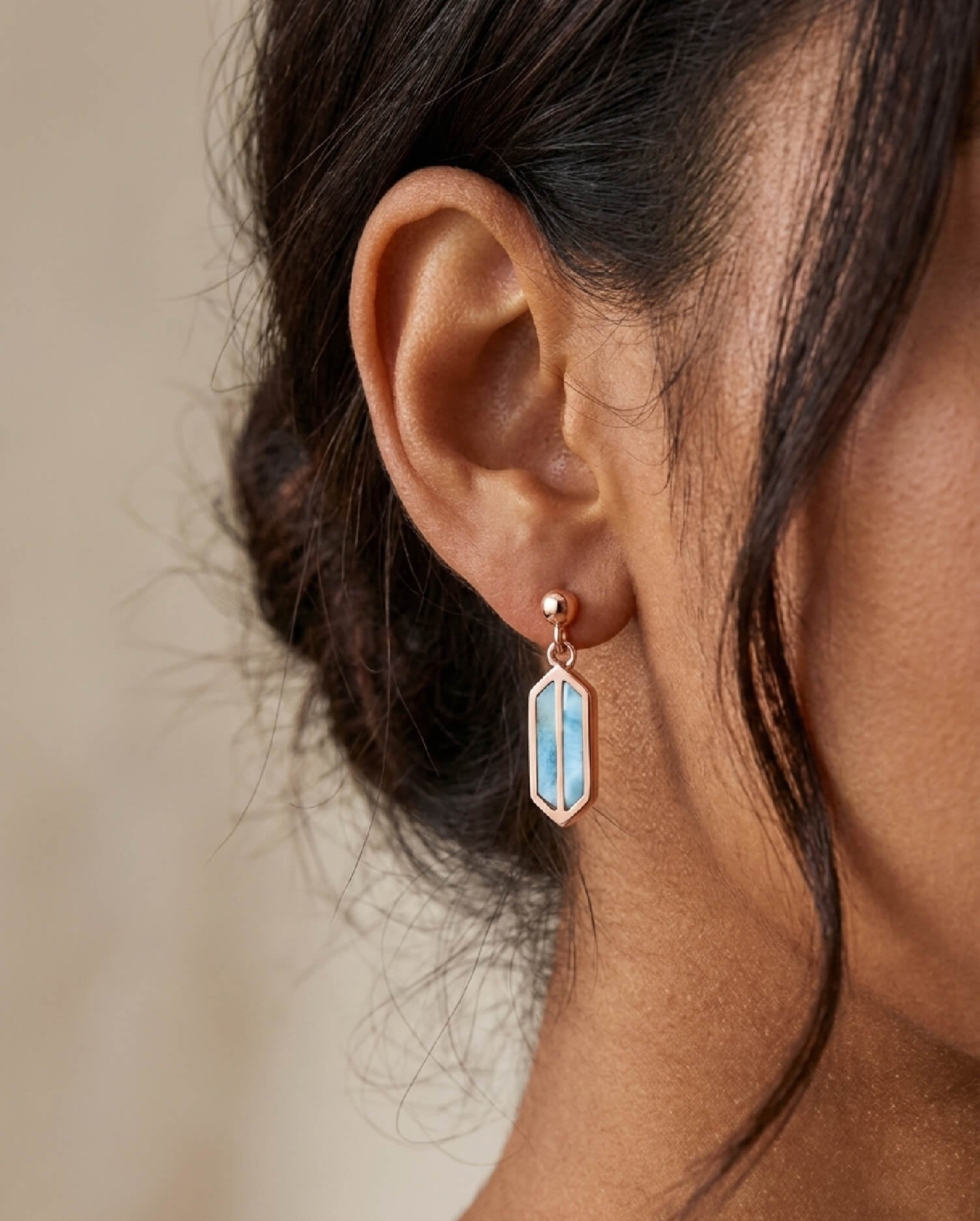 Luna Rose Gold Earrings