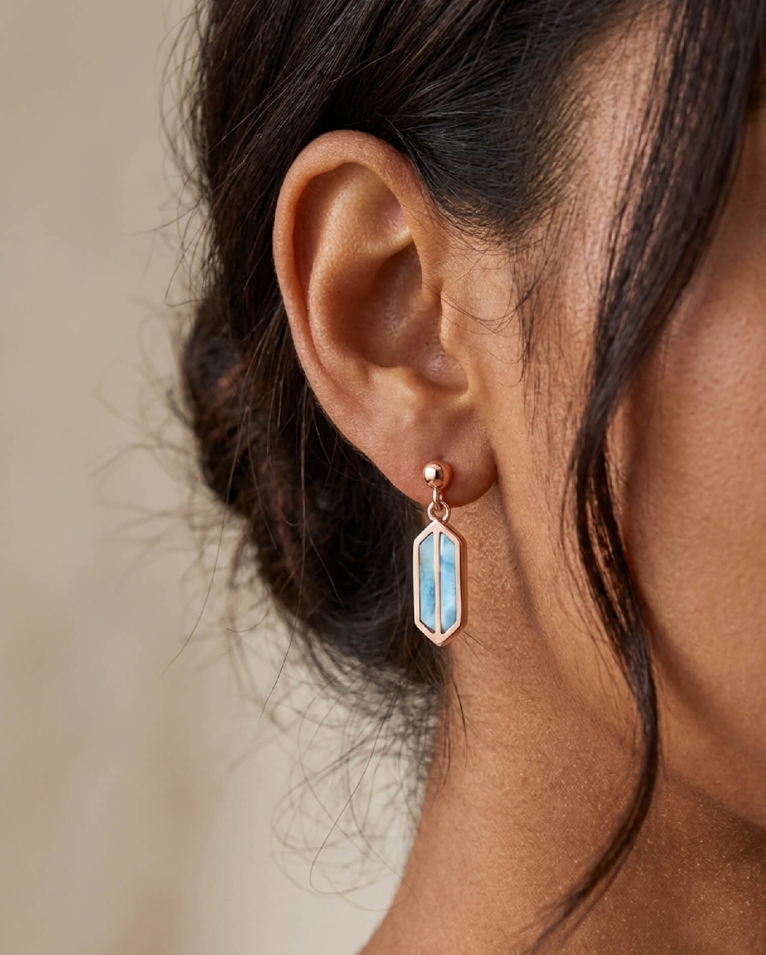 Luna Rose Gold Earrings