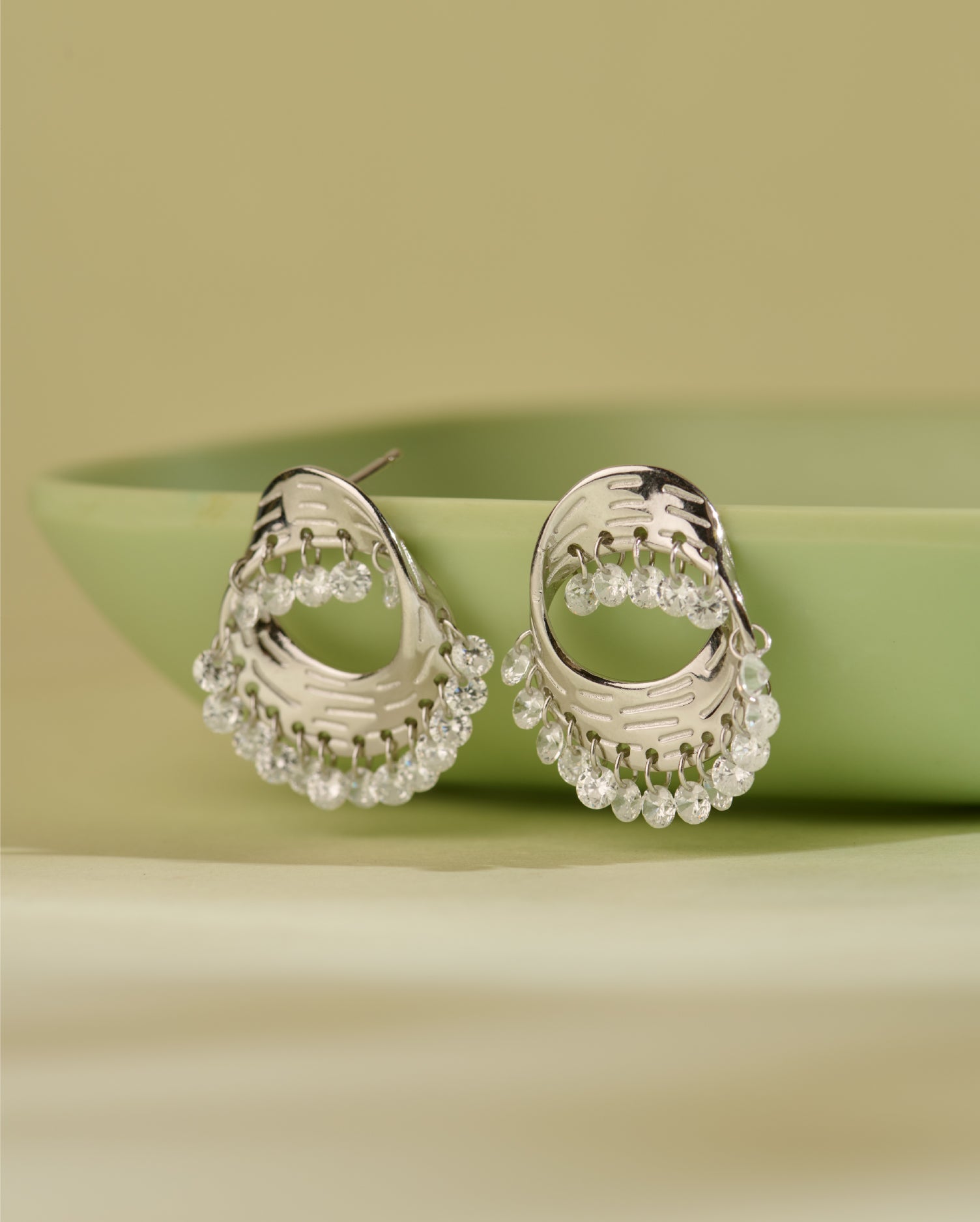 The Halo Silver Earrings