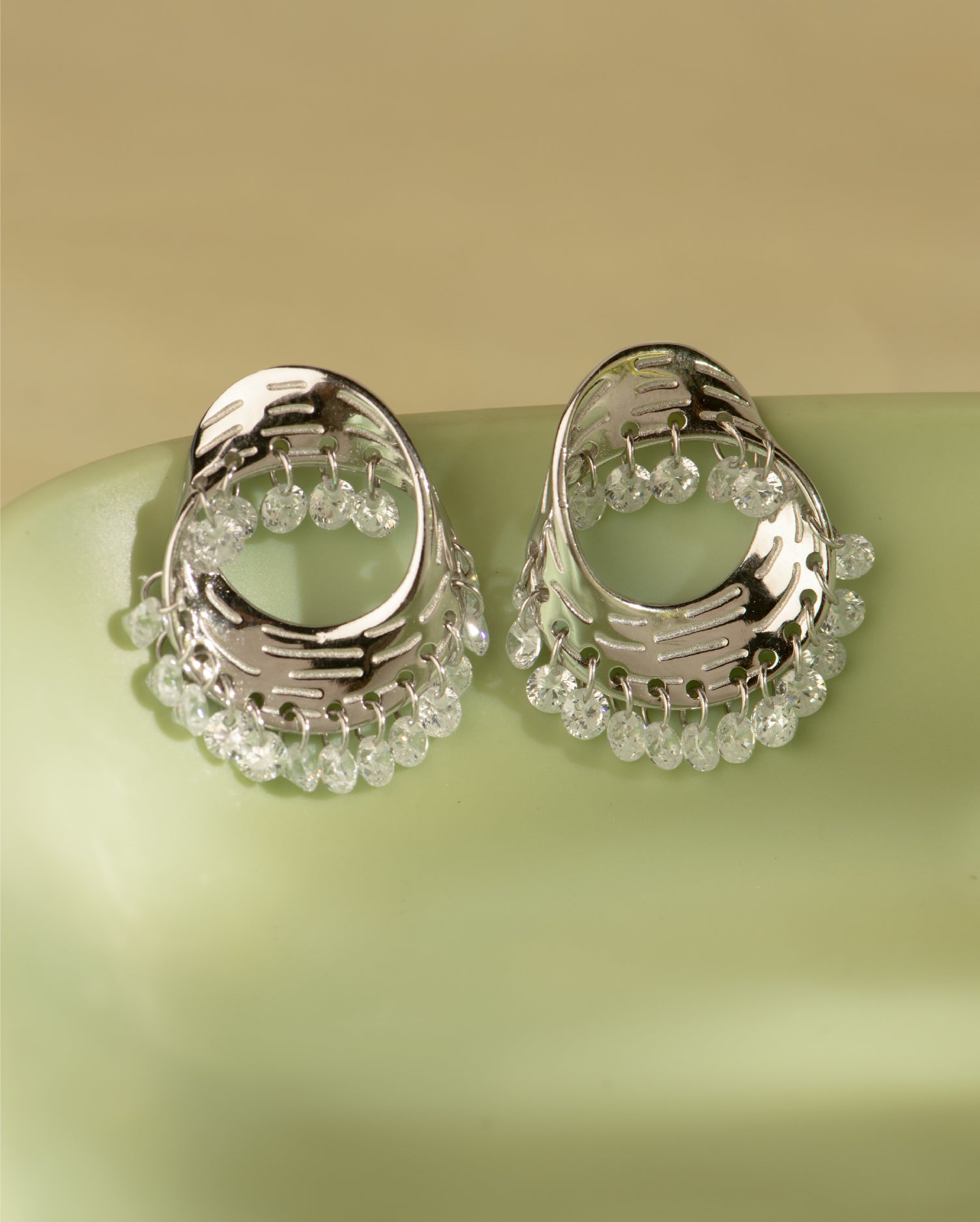 The Halo Silver Earrings