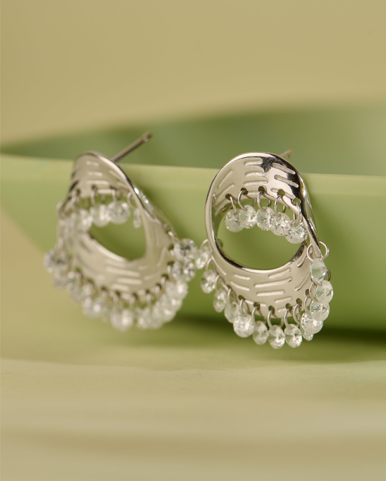The Halo Silver Earrings