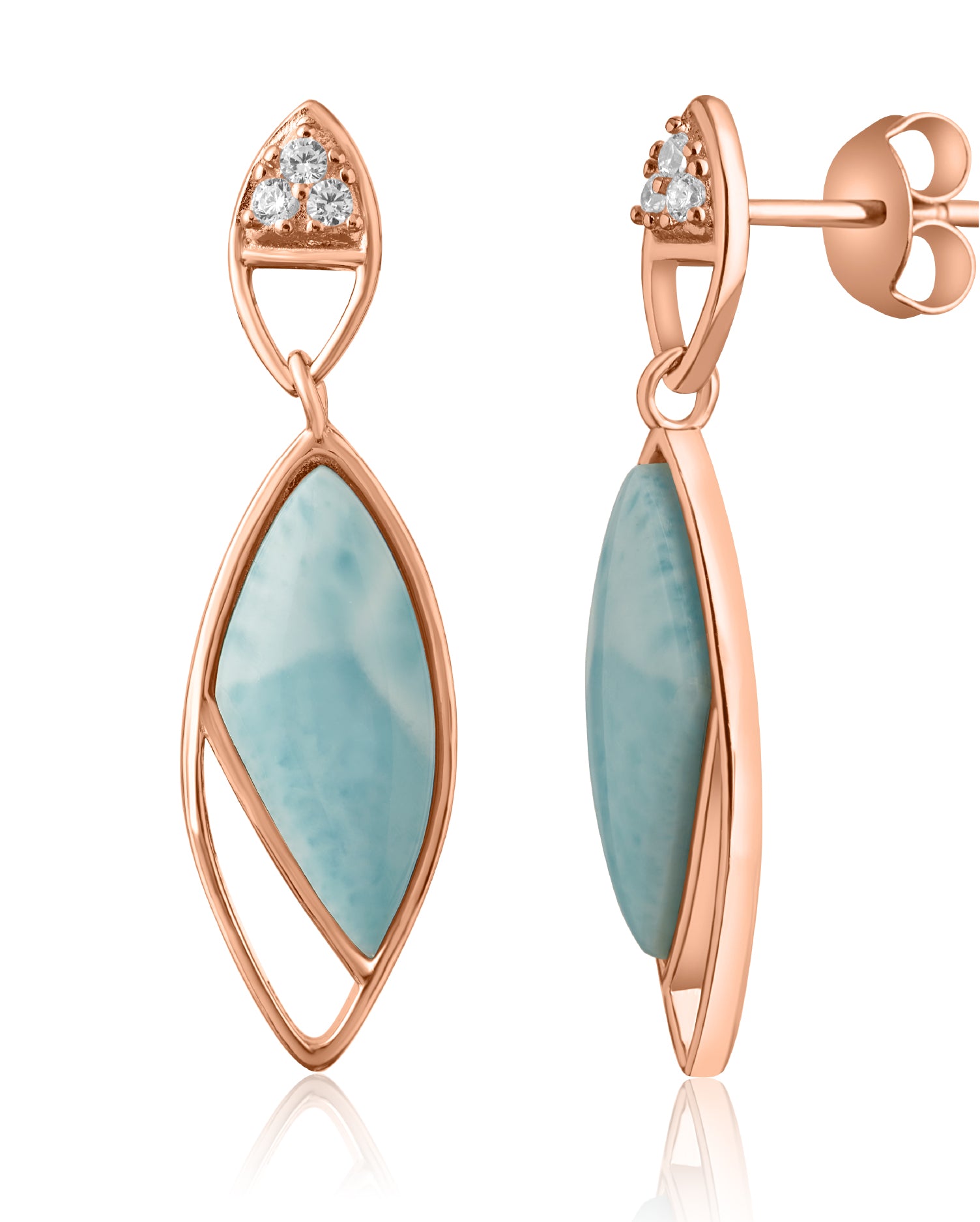 Celeste Rose Gold Earrings