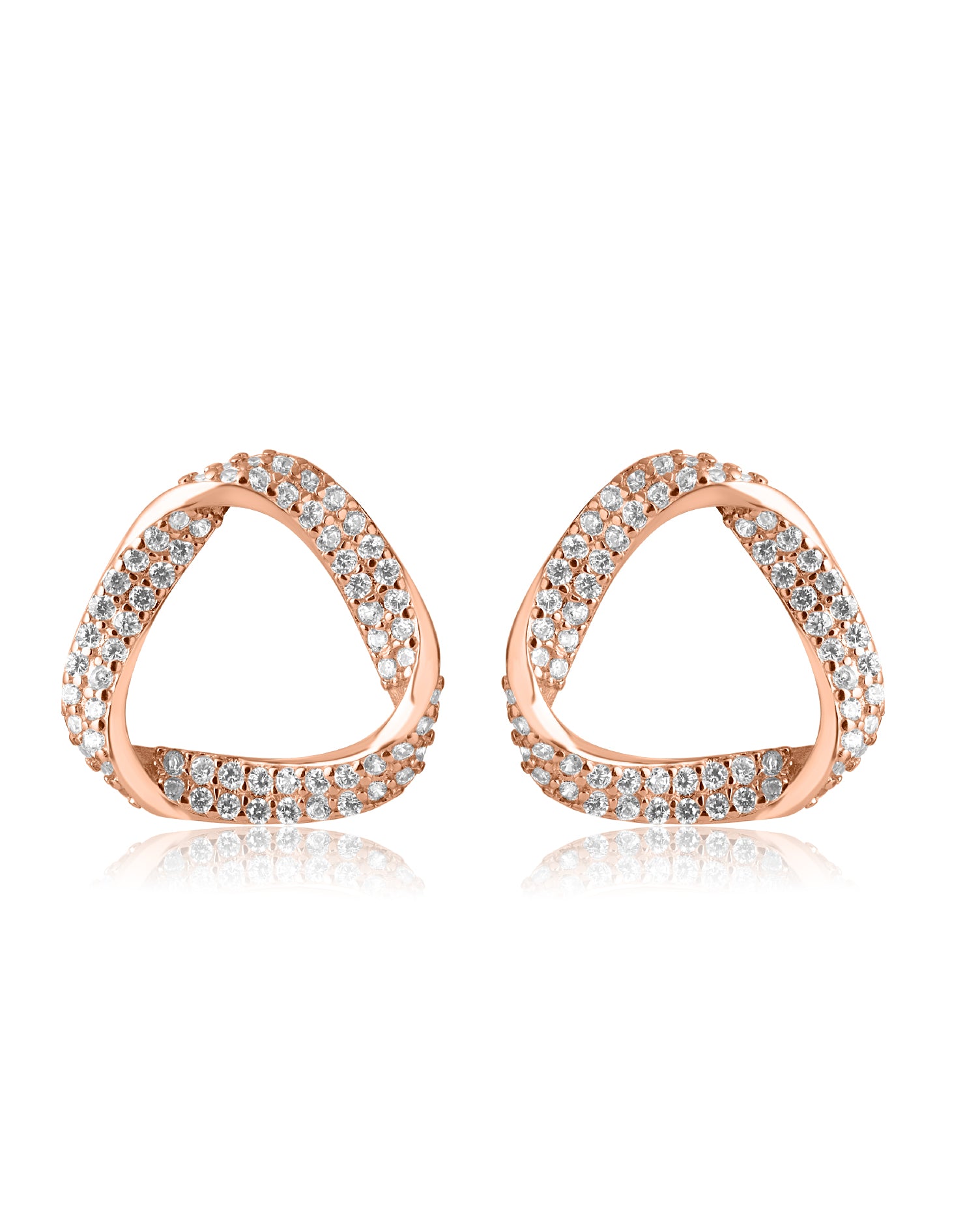 Orbit Rose Gold Earrings