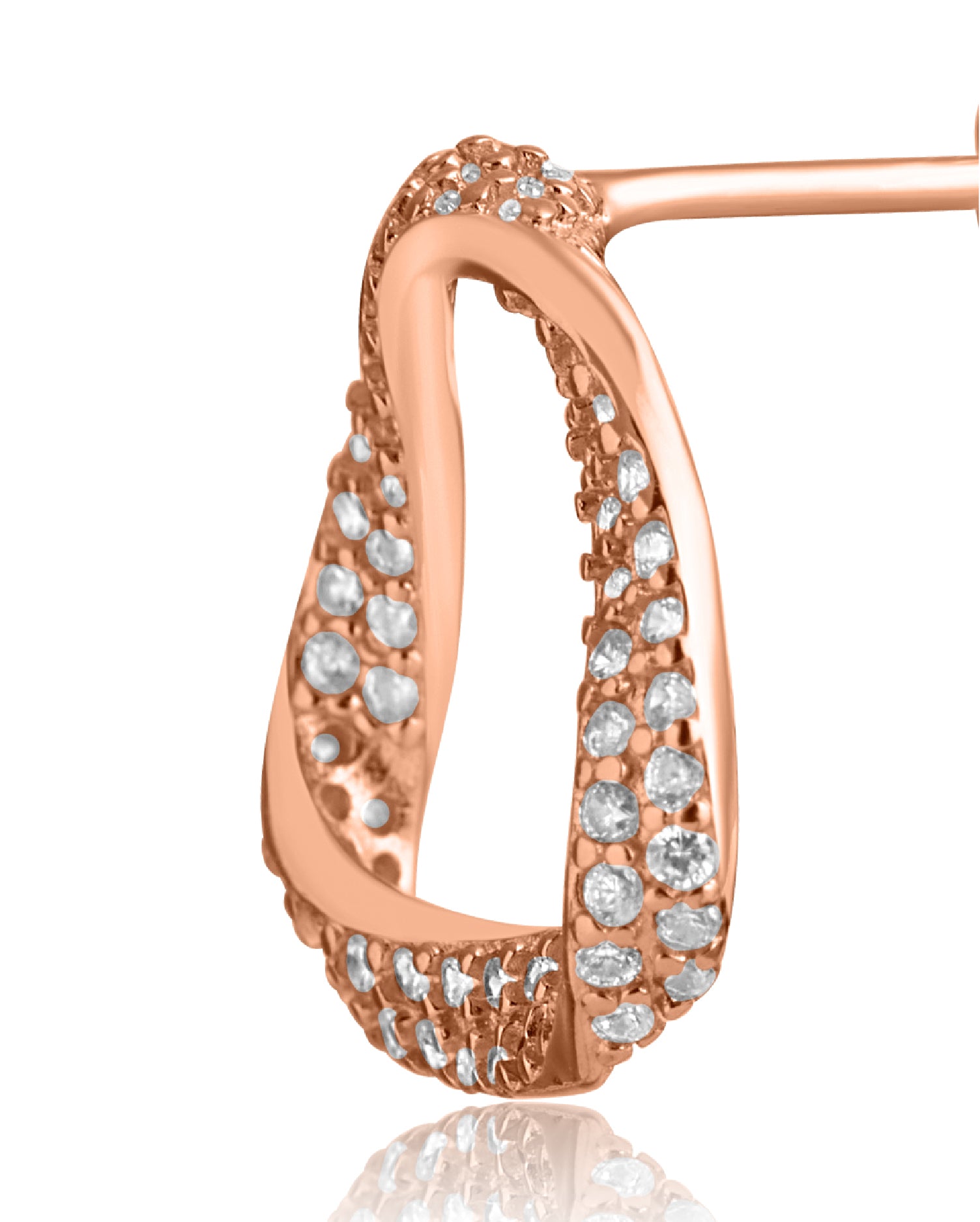 Orbit Rose Gold Earrings