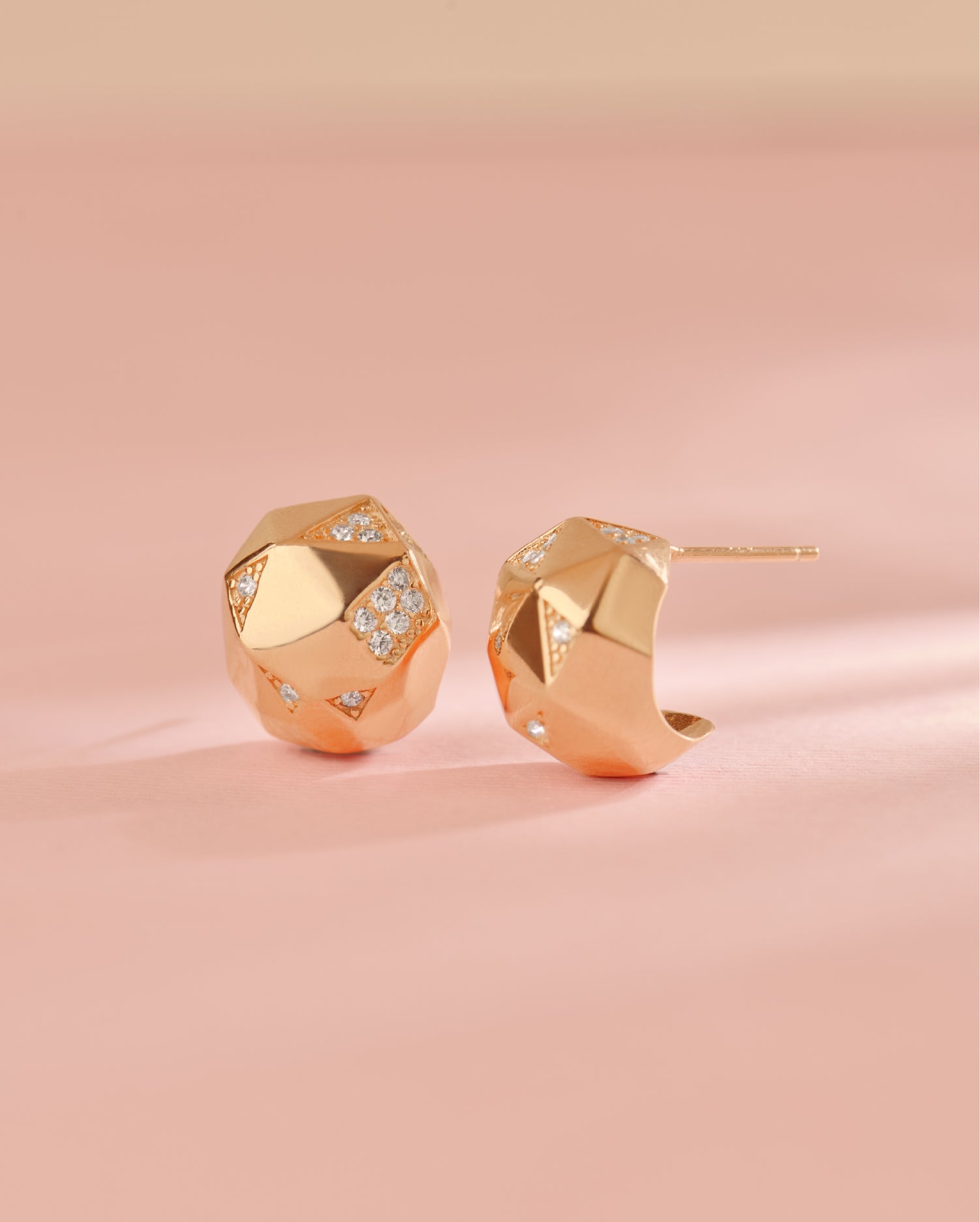 Amore Rose Gold Earrings