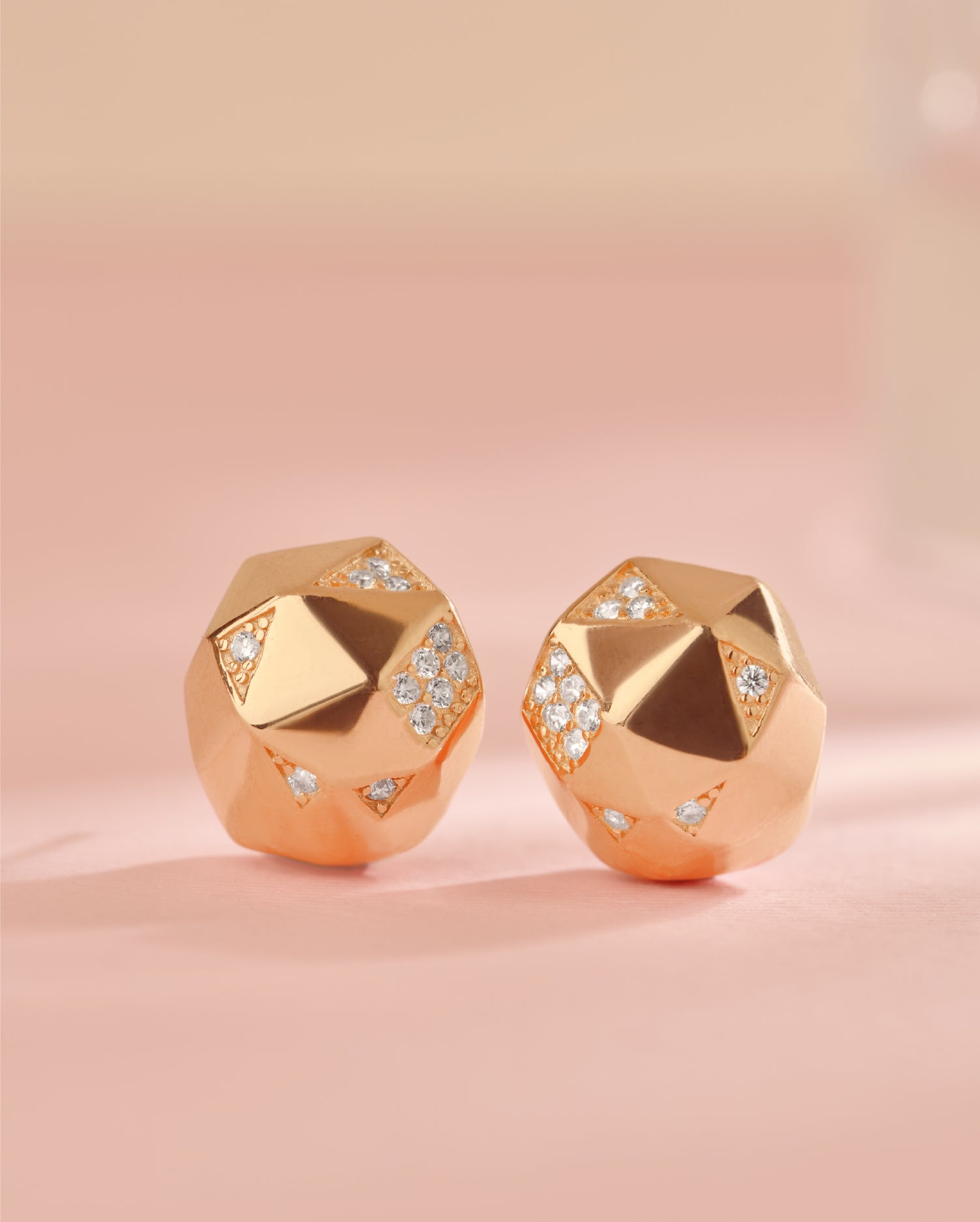 Amore Rose Gold Earrings
