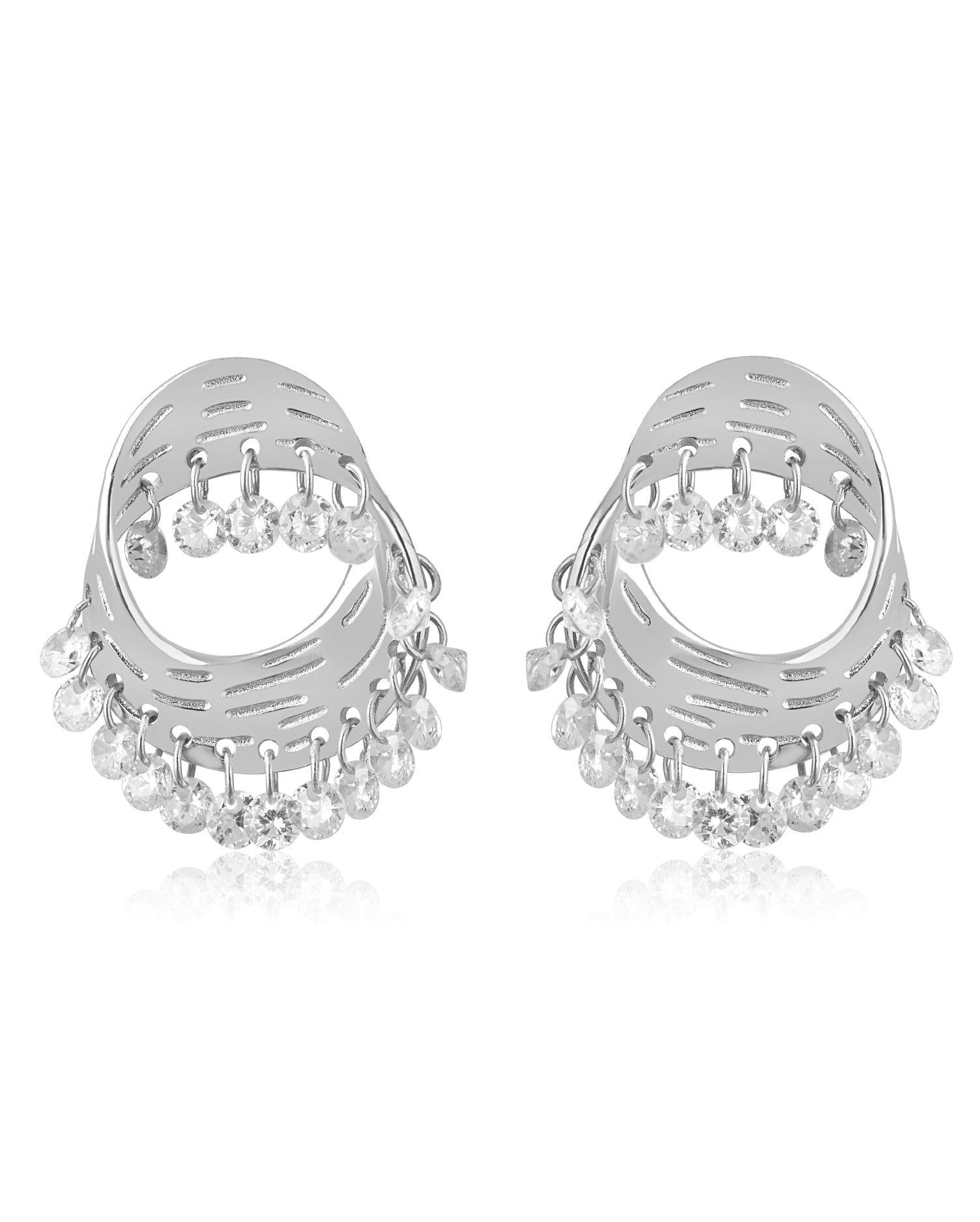The Halo Silver Earrings