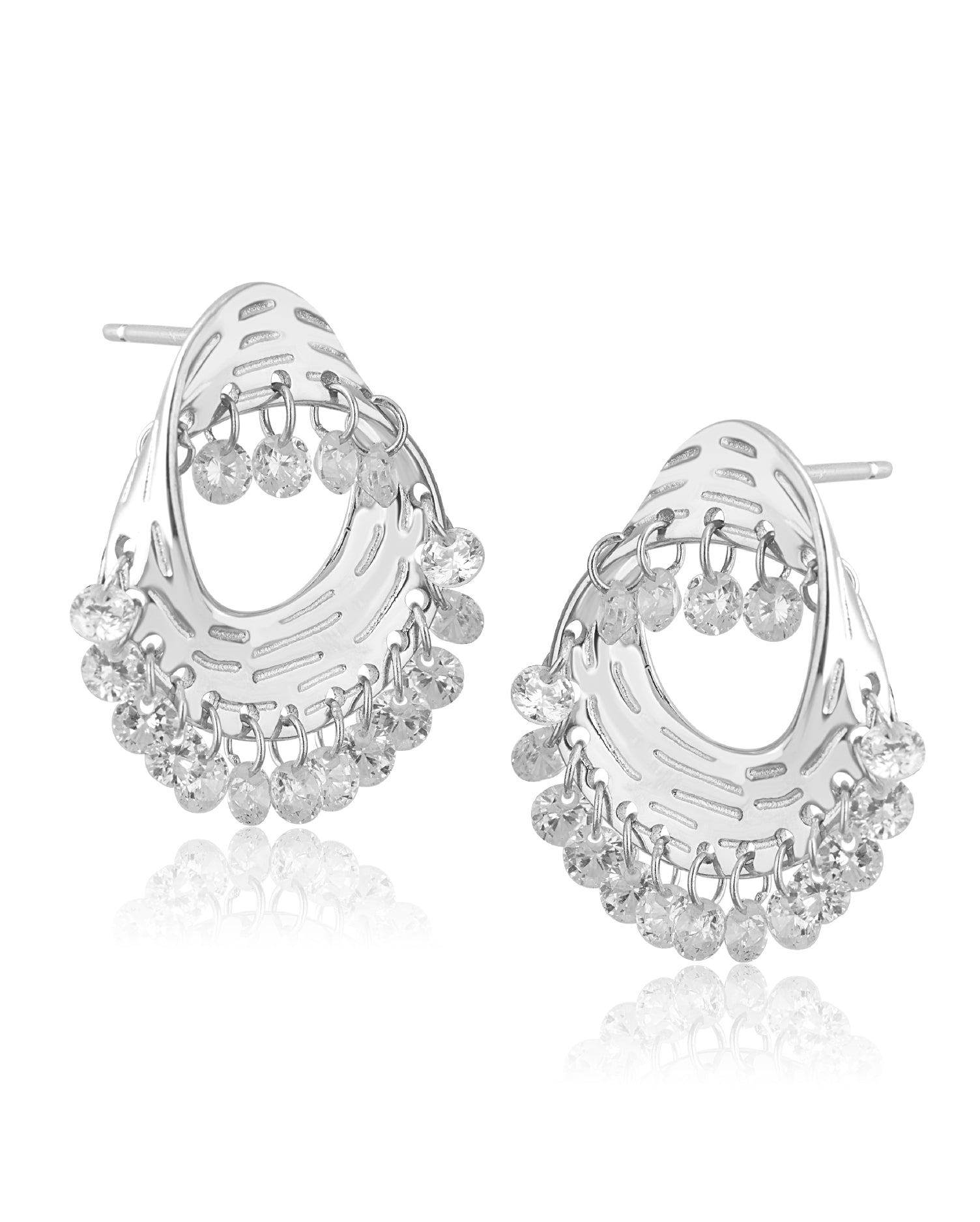 The Halo Silver Earrings