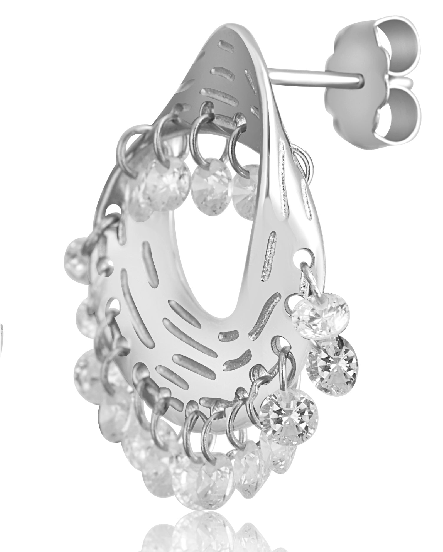 The Halo Silver Earrings