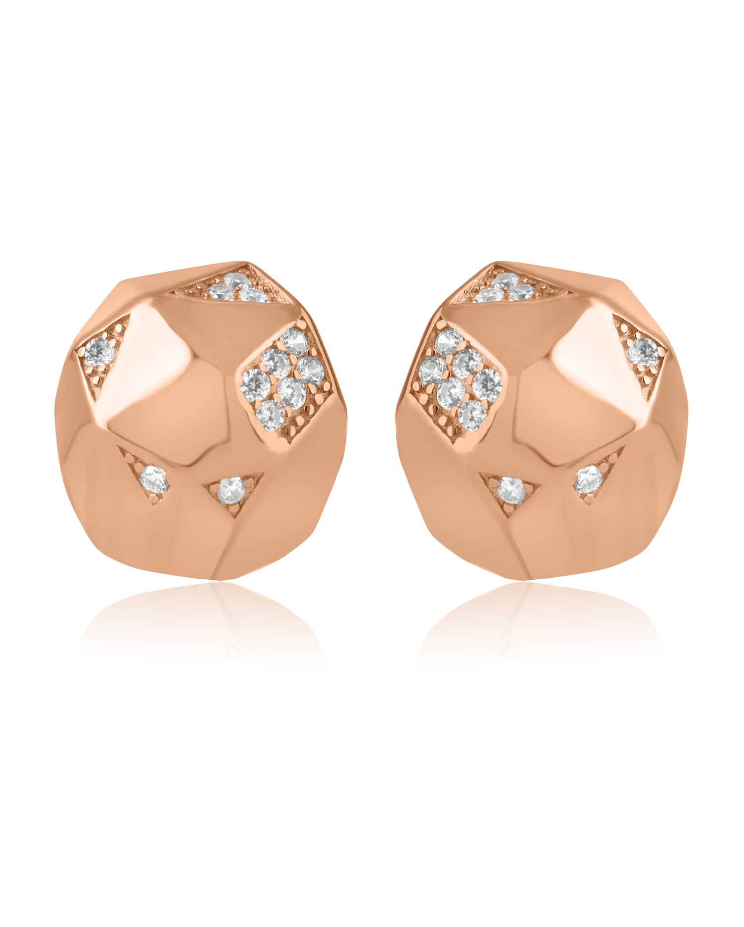 Amore Rose Gold Earrings