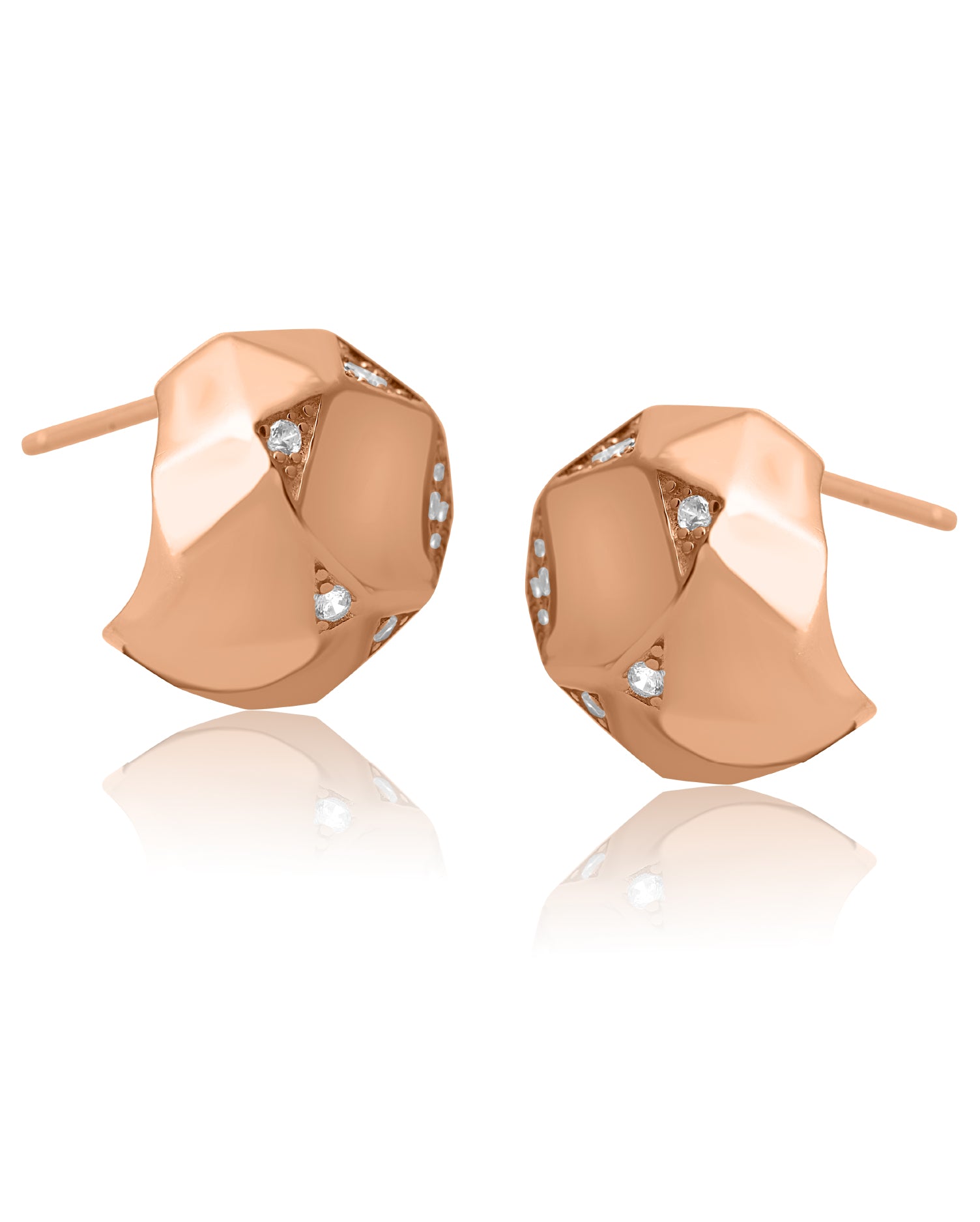 Amore Rose Gold Earrings