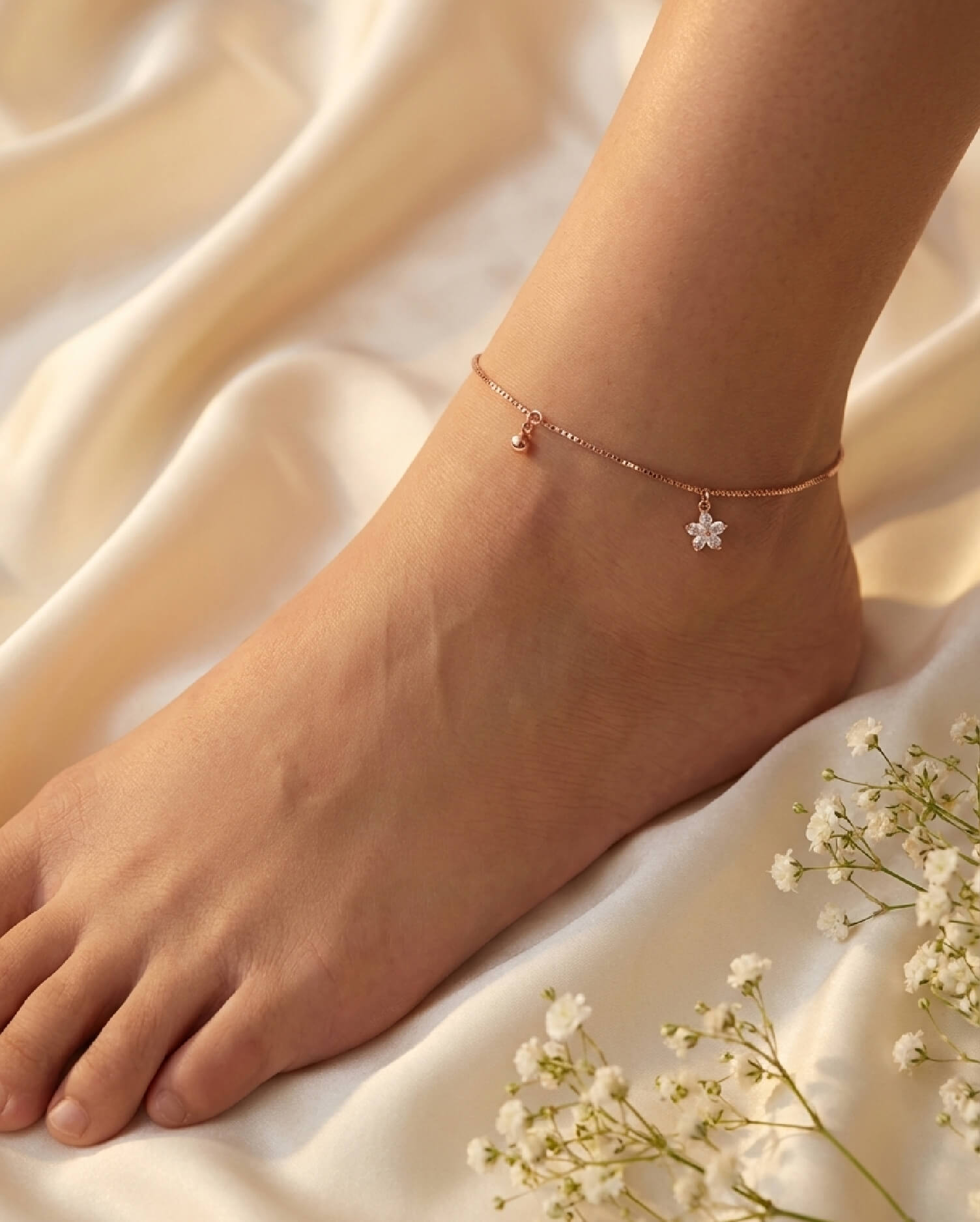 Norelle Charm Rose Gold Anklets