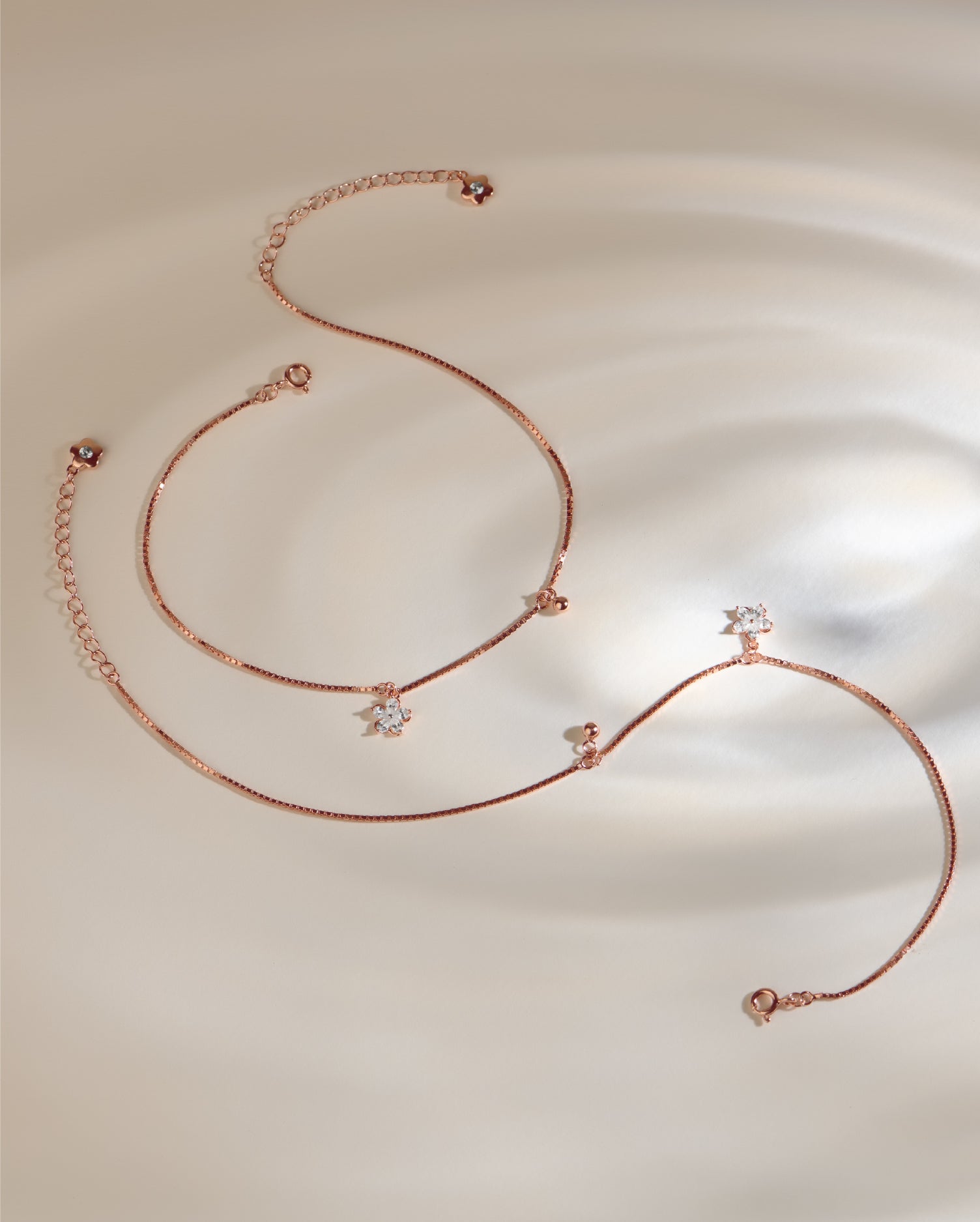 Norelle Charm Rose Gold Anklets