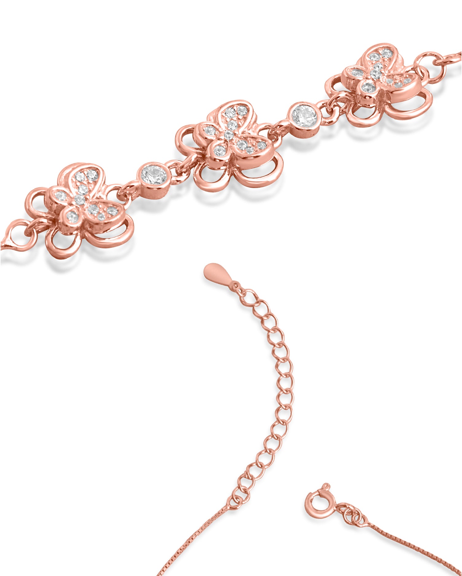 Aureline Rose Gold Anklets