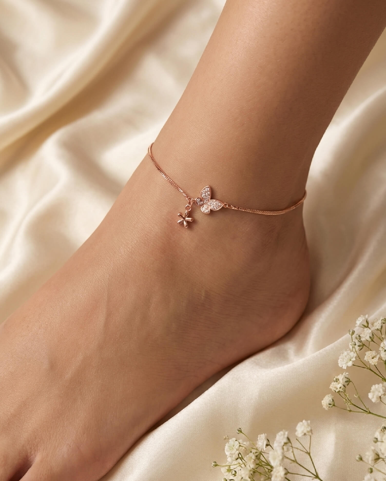 Everbloom Rose Gold Anklets