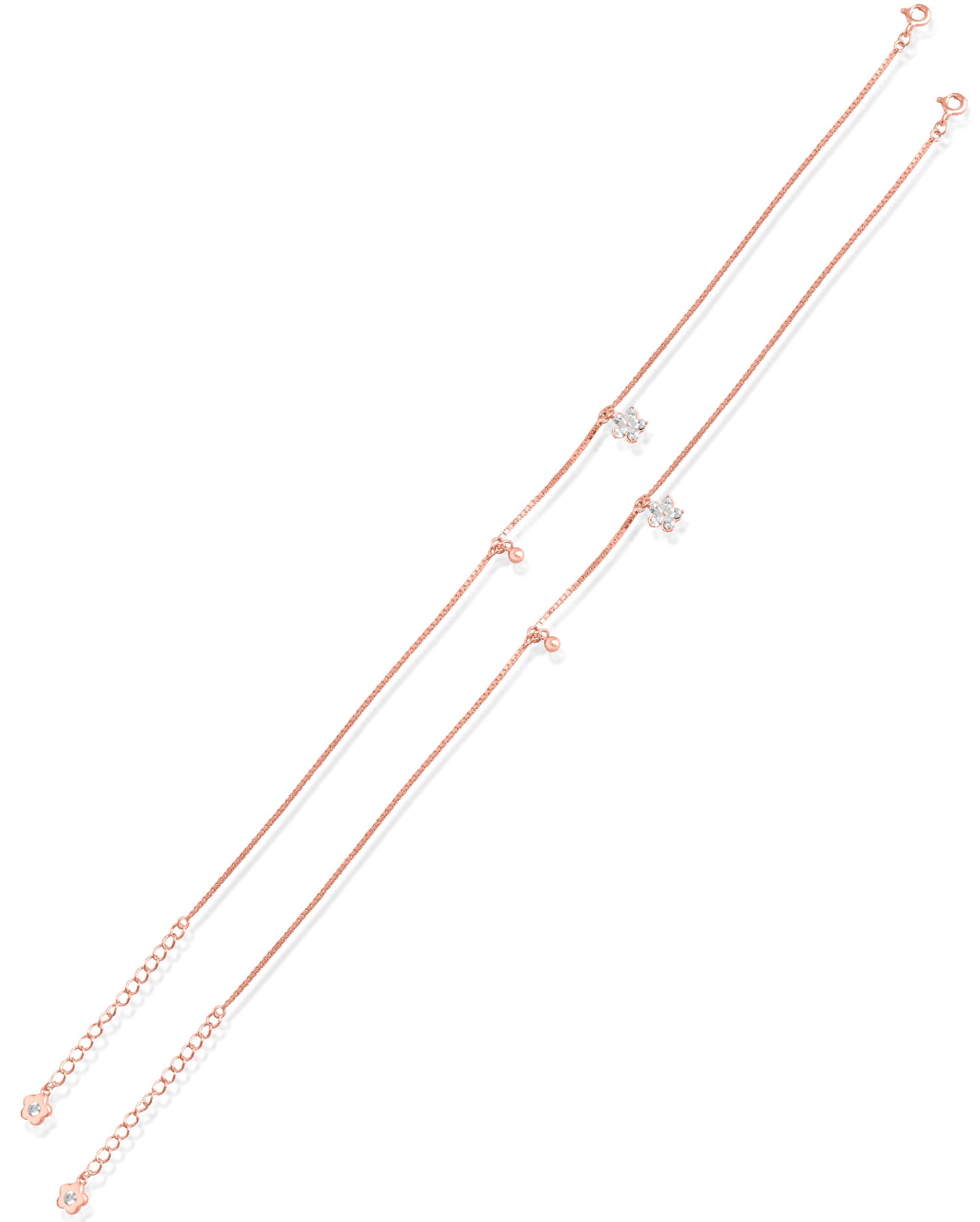 Norelle Charm Rose Gold Anklets