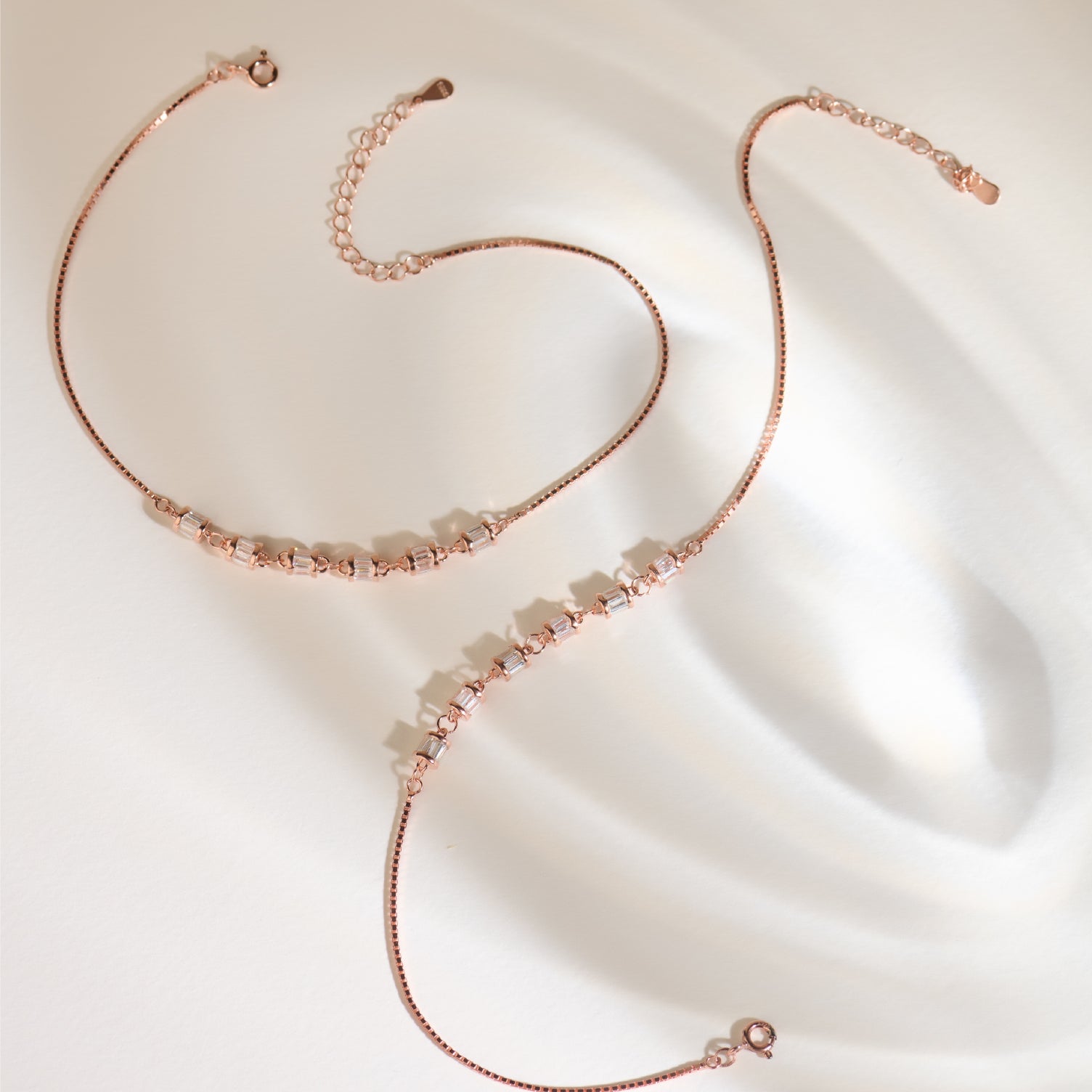 Celestara Rose Gold Anklets