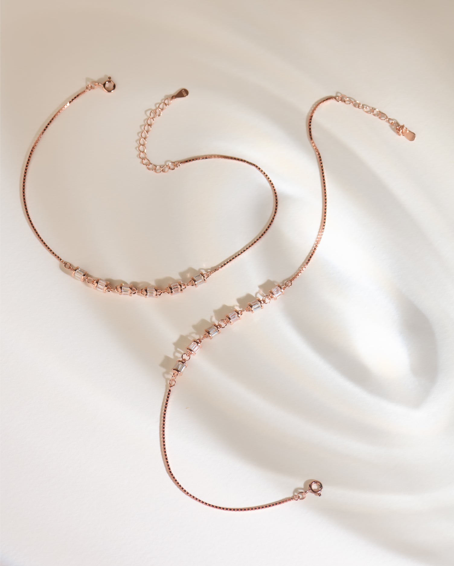 Celestara Rose Gold Anklets