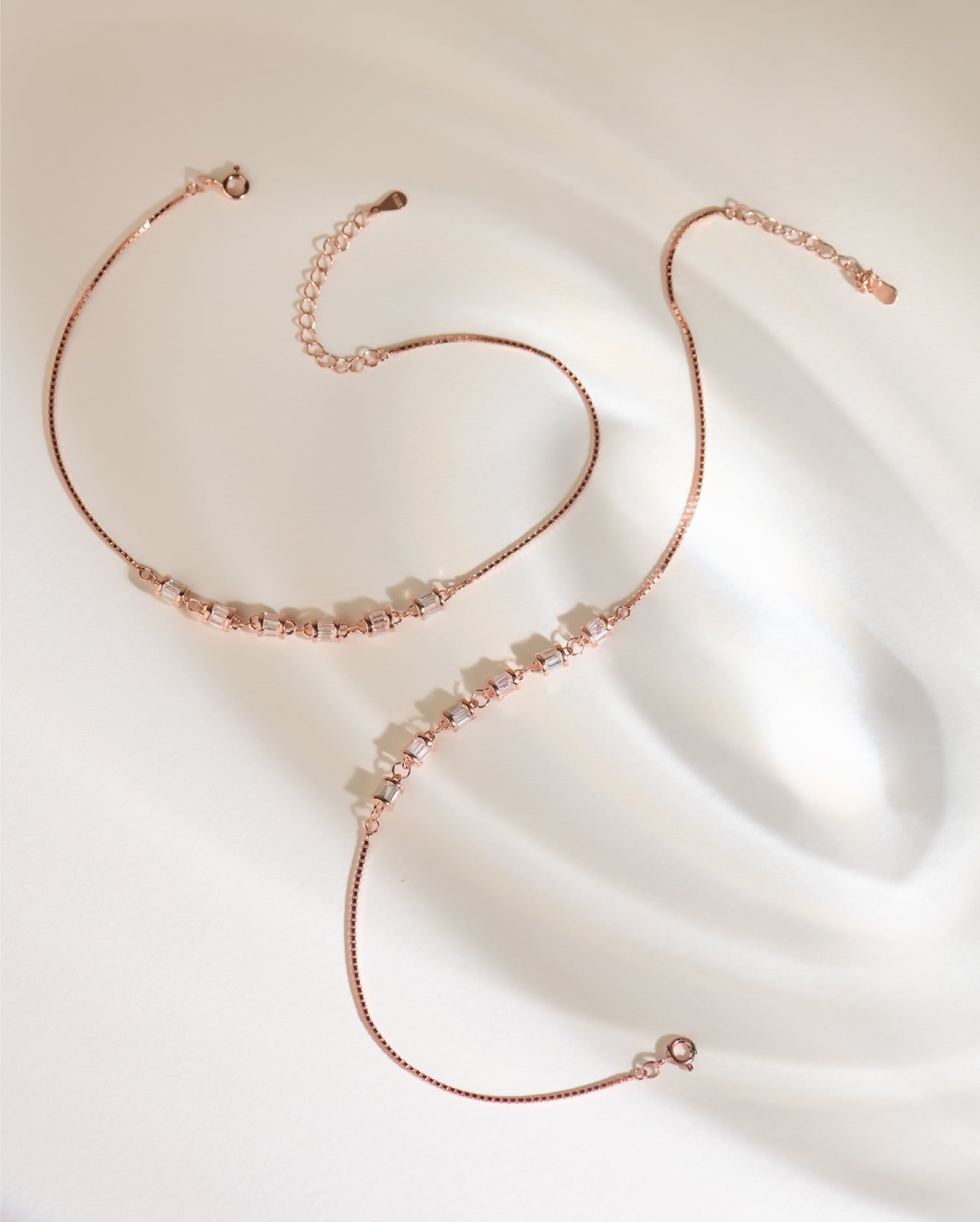 Celestara Rose Gold Anklets