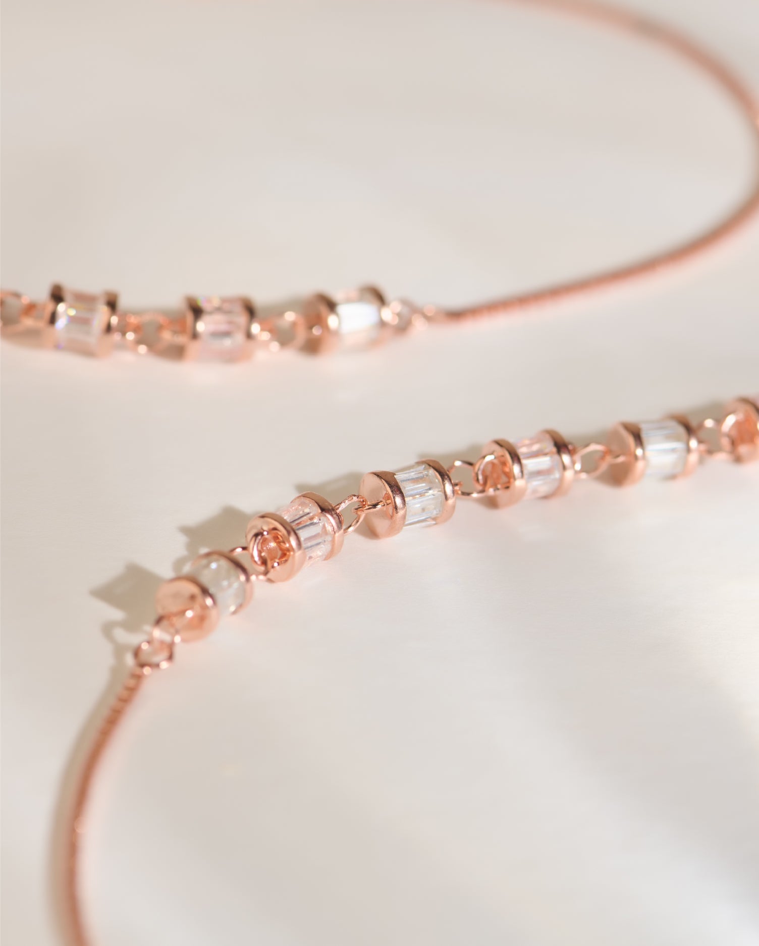 Celestara Rose Gold Anklets