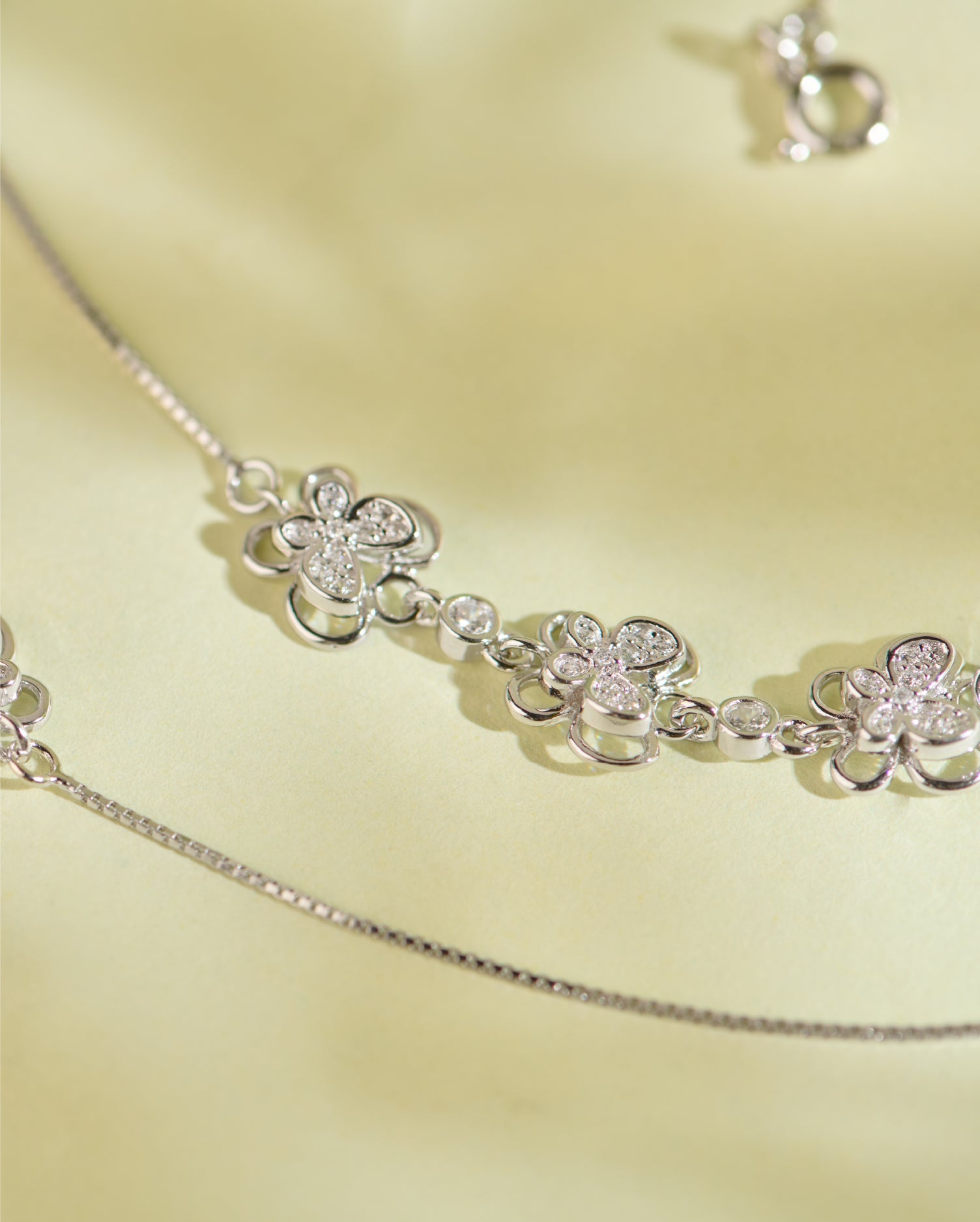 Aureline Silver Anklets