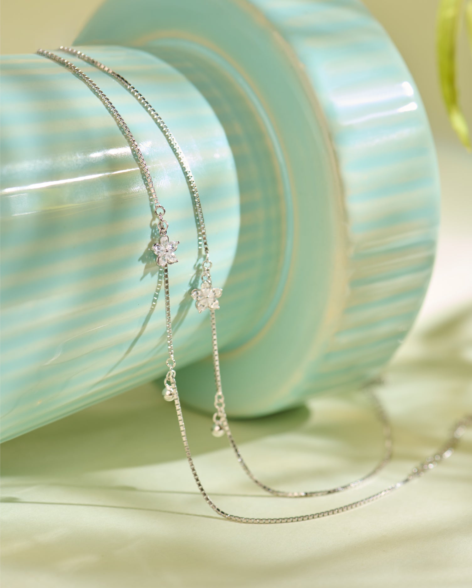 Norelle Charm Silver Anklets