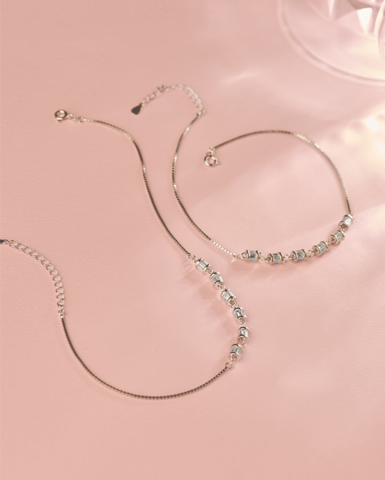 Celestara Silver Anklets