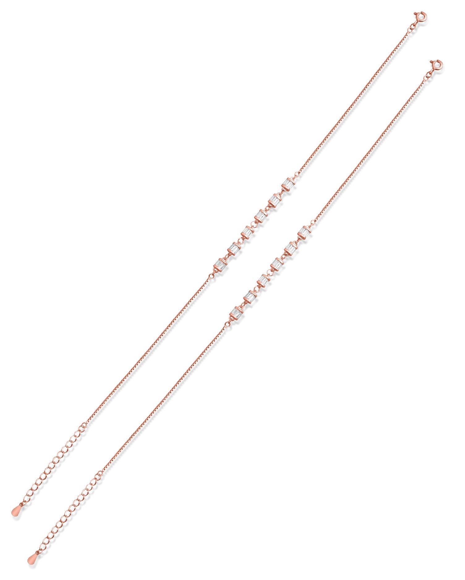 Celestara Rose Gold Anklets