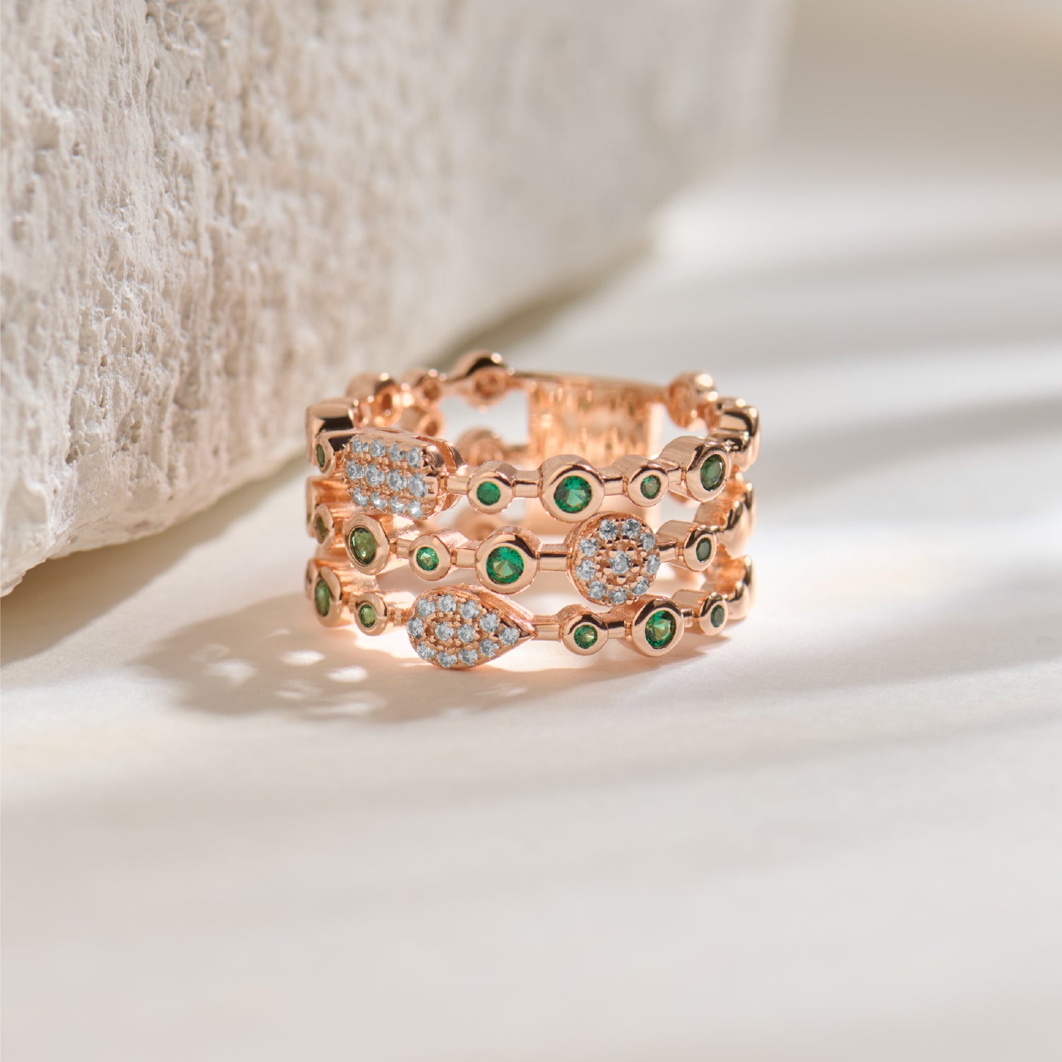 GlitzBand Rose Gold Ring