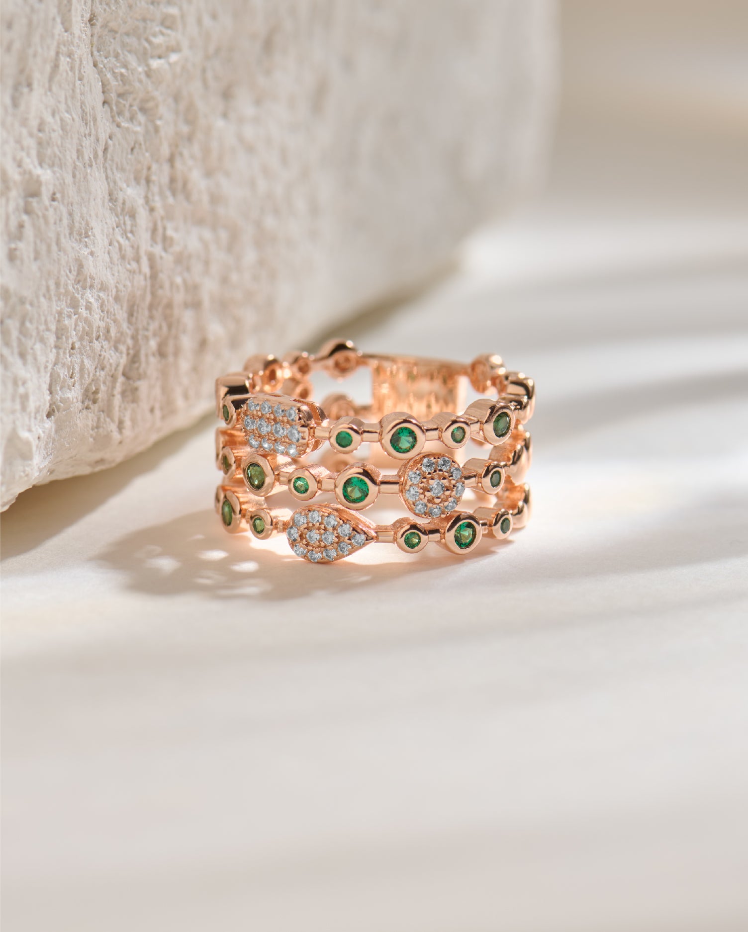 GlitzBand Rose Gold Ring