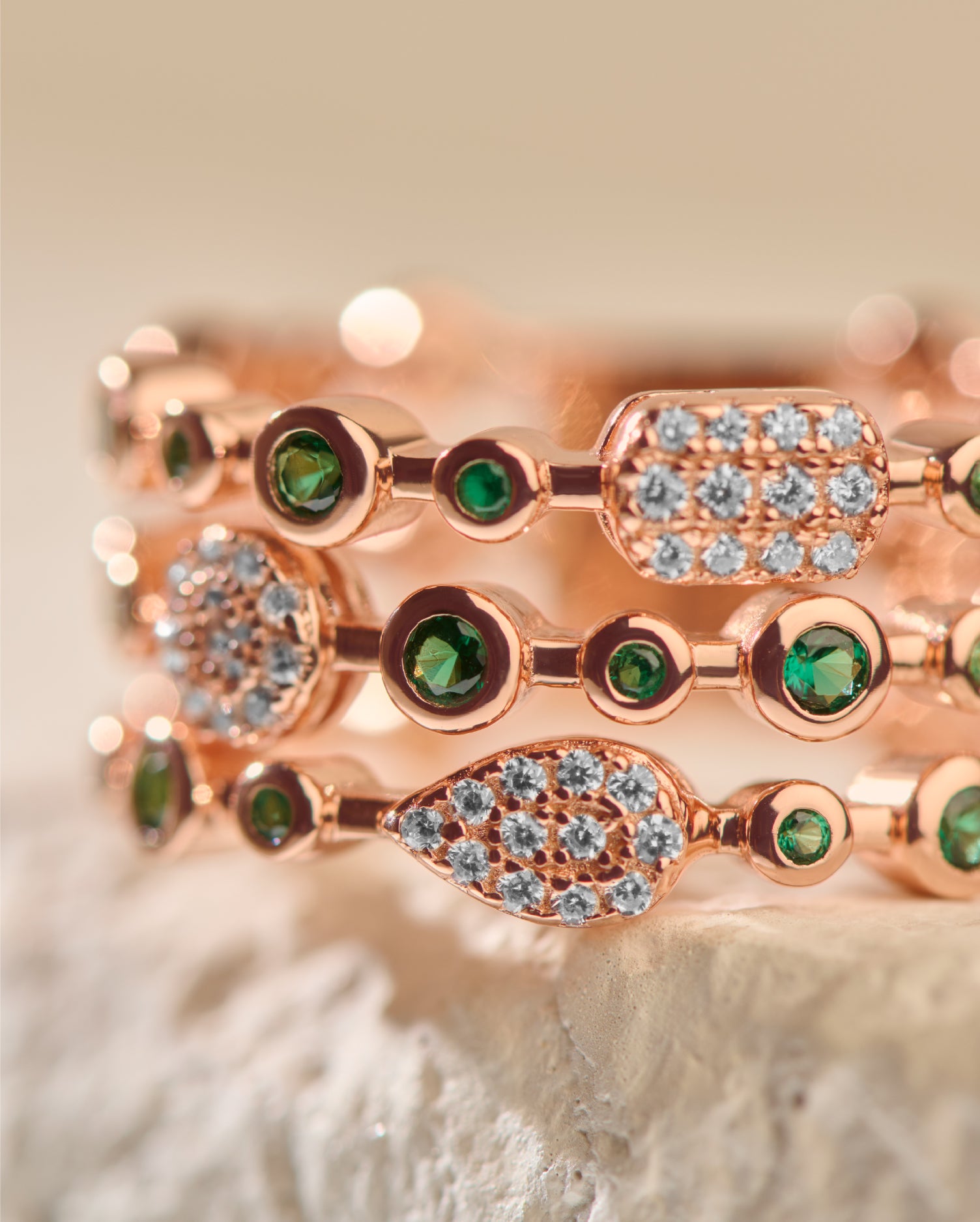 GlitzBand Rose Gold Ring