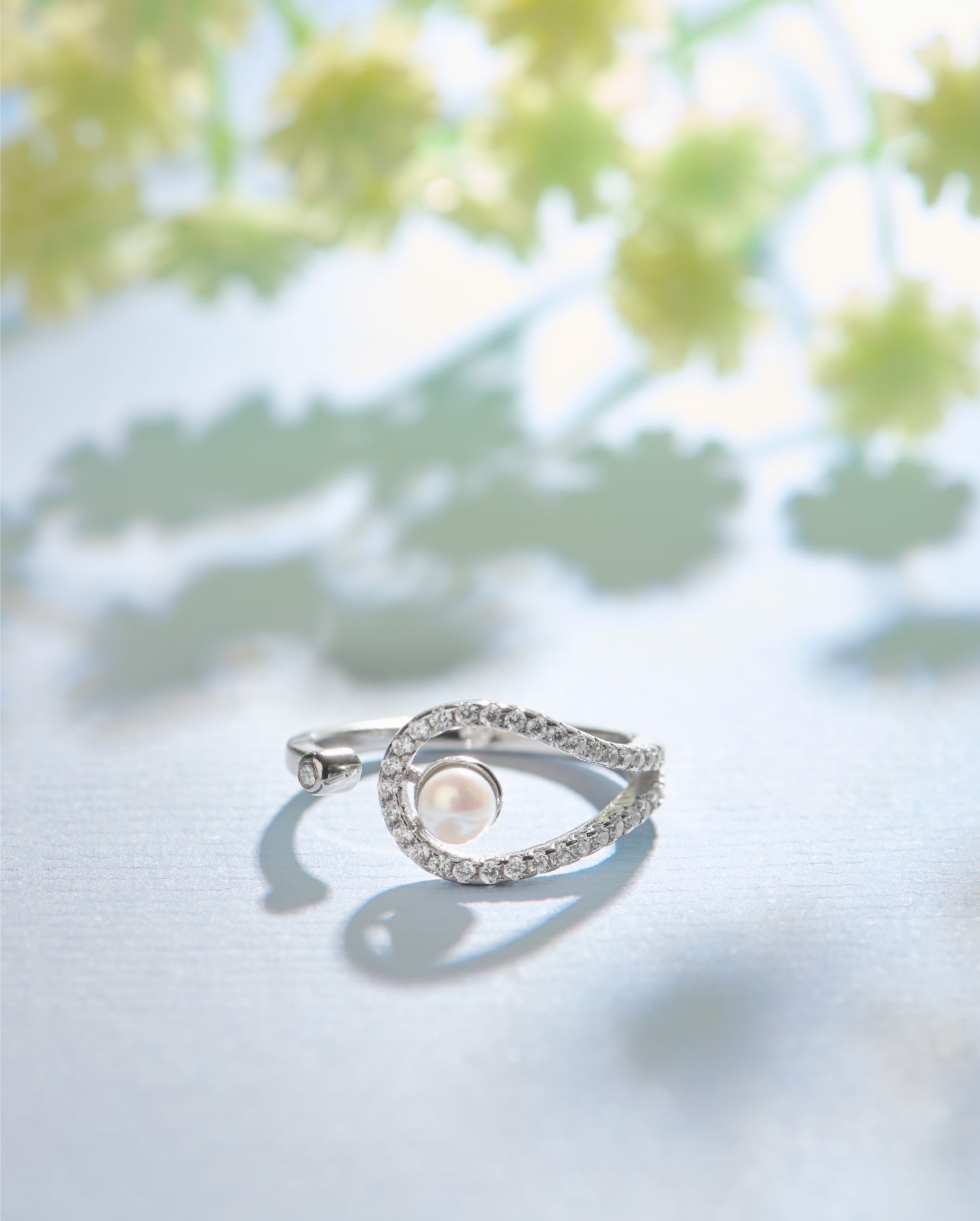 LunaPearl Silver Ring